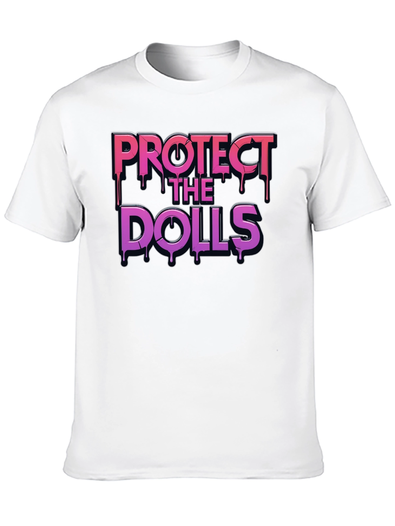 Protect the Dolls Graphic T-Shirt - Black