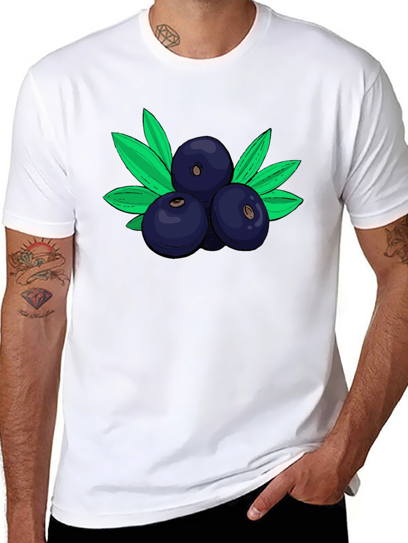 Blueberry Graphic Tee - Fresh & Stylish