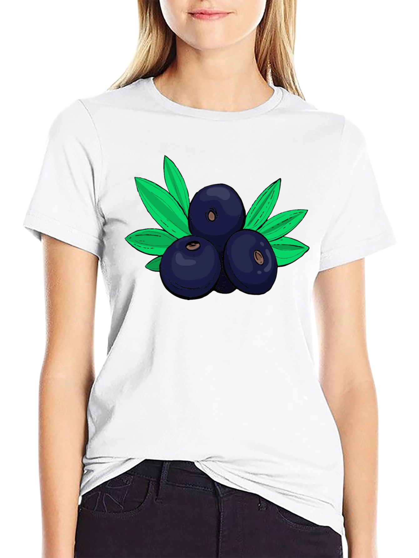Blueberry Graphic Tee - Fresh & Stylish