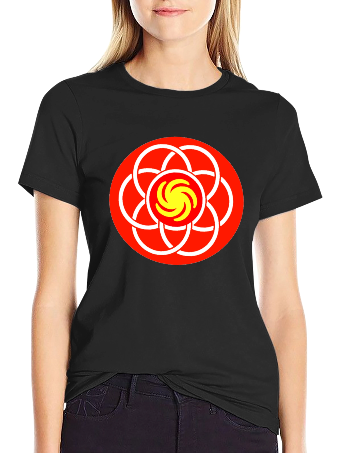 Abstract Graphic Tee - Geometric Design