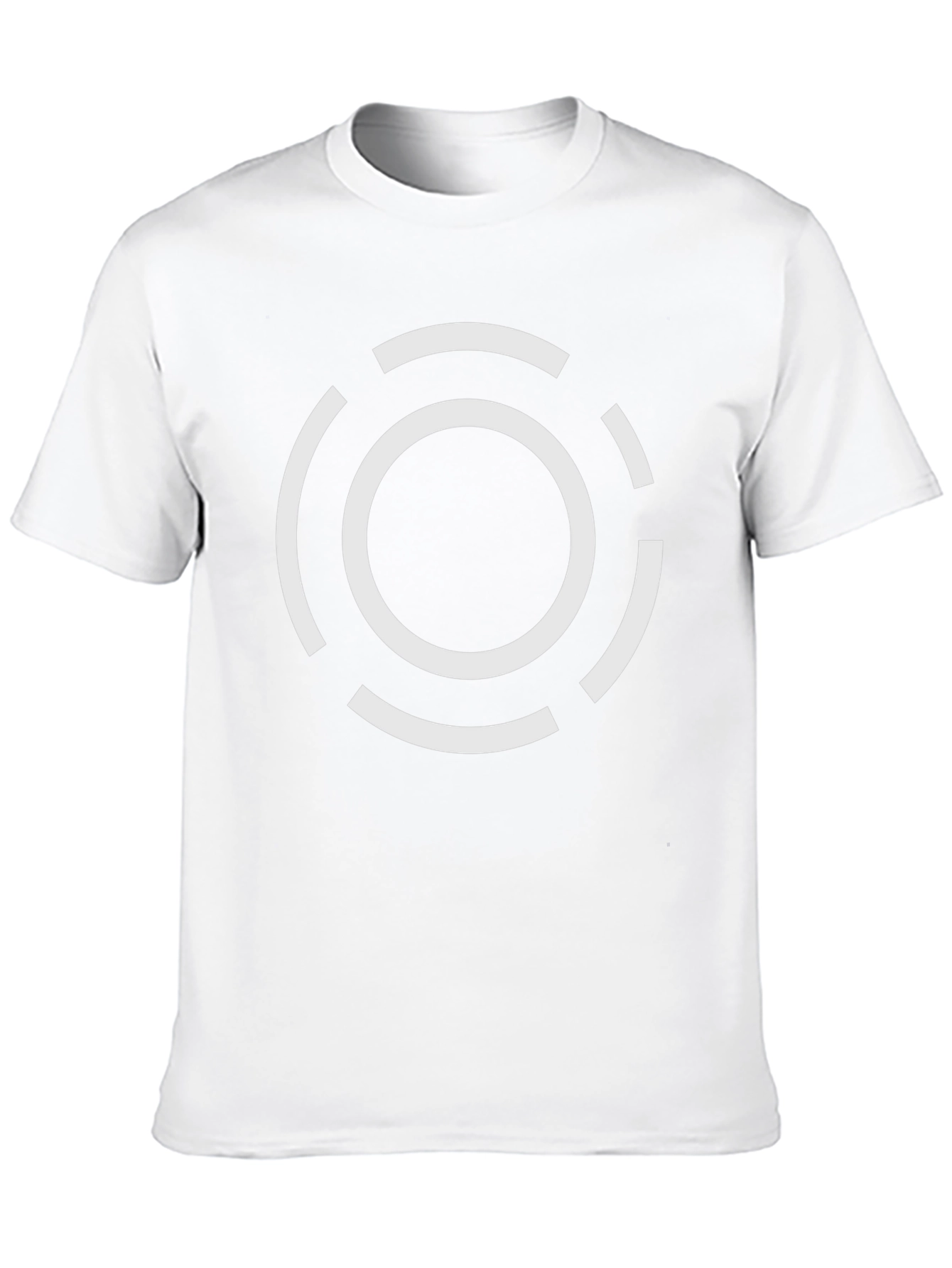 Modern Graphic Tee - Geometric Circle Design