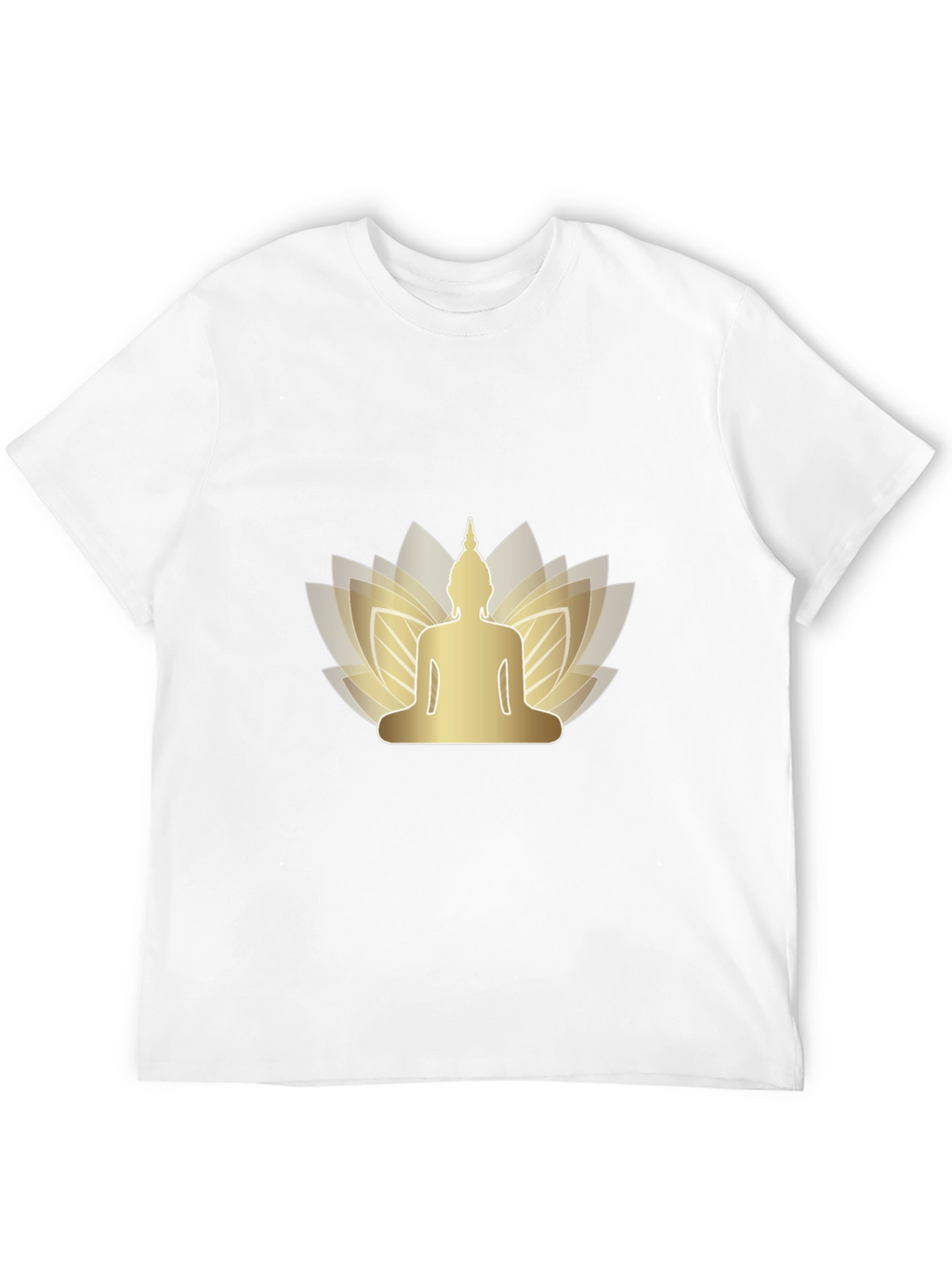 Buddha Lotus Graphic Tee - Mens Black T-Shirt