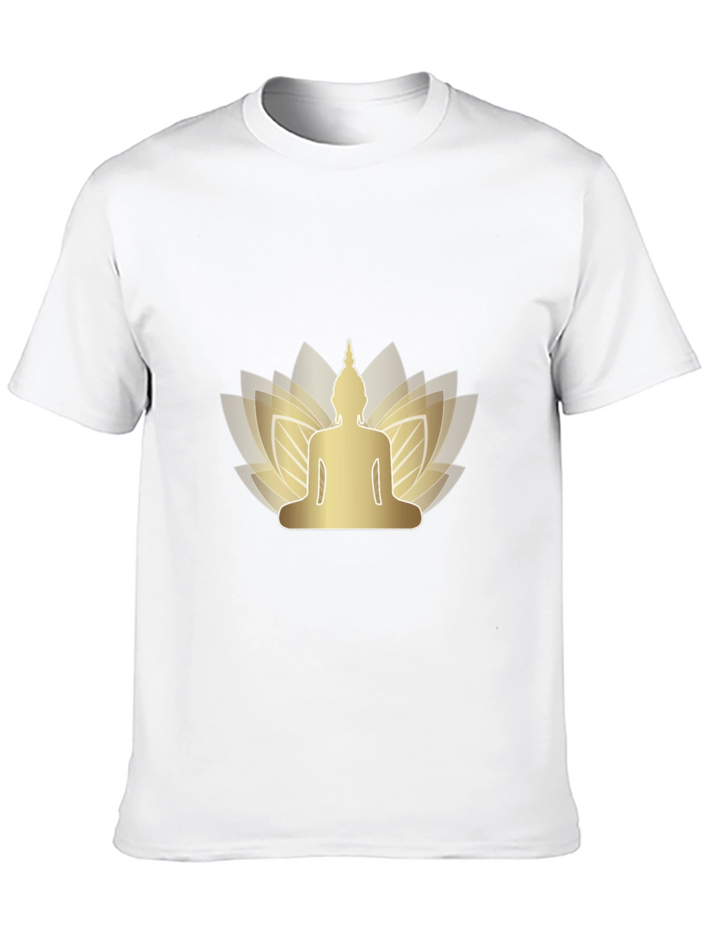 Buddha Lotus Graphic Tee - Mens Black T-Shirt