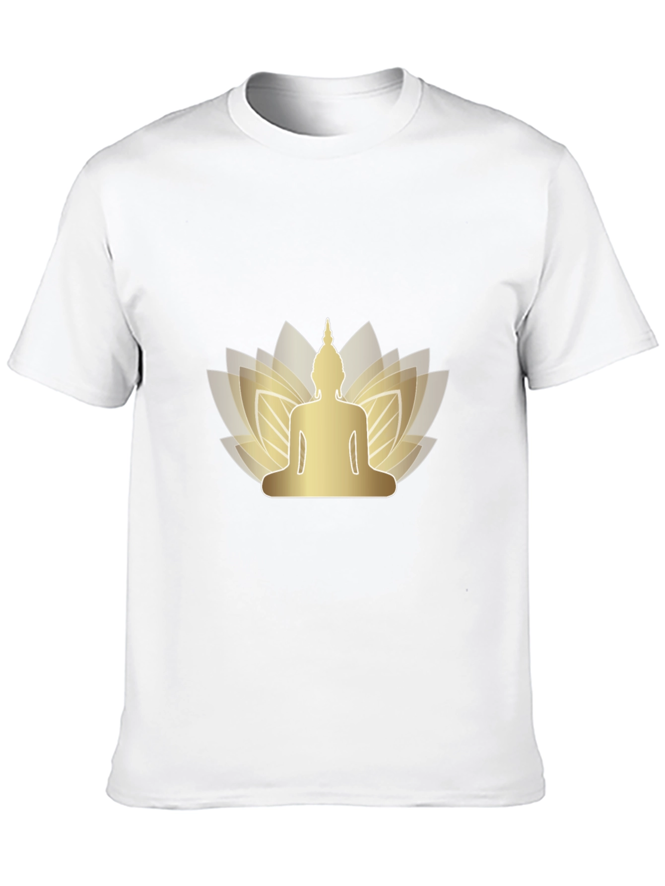 Buddha Lotus Graphic Tee - Mens Black T-Shirt