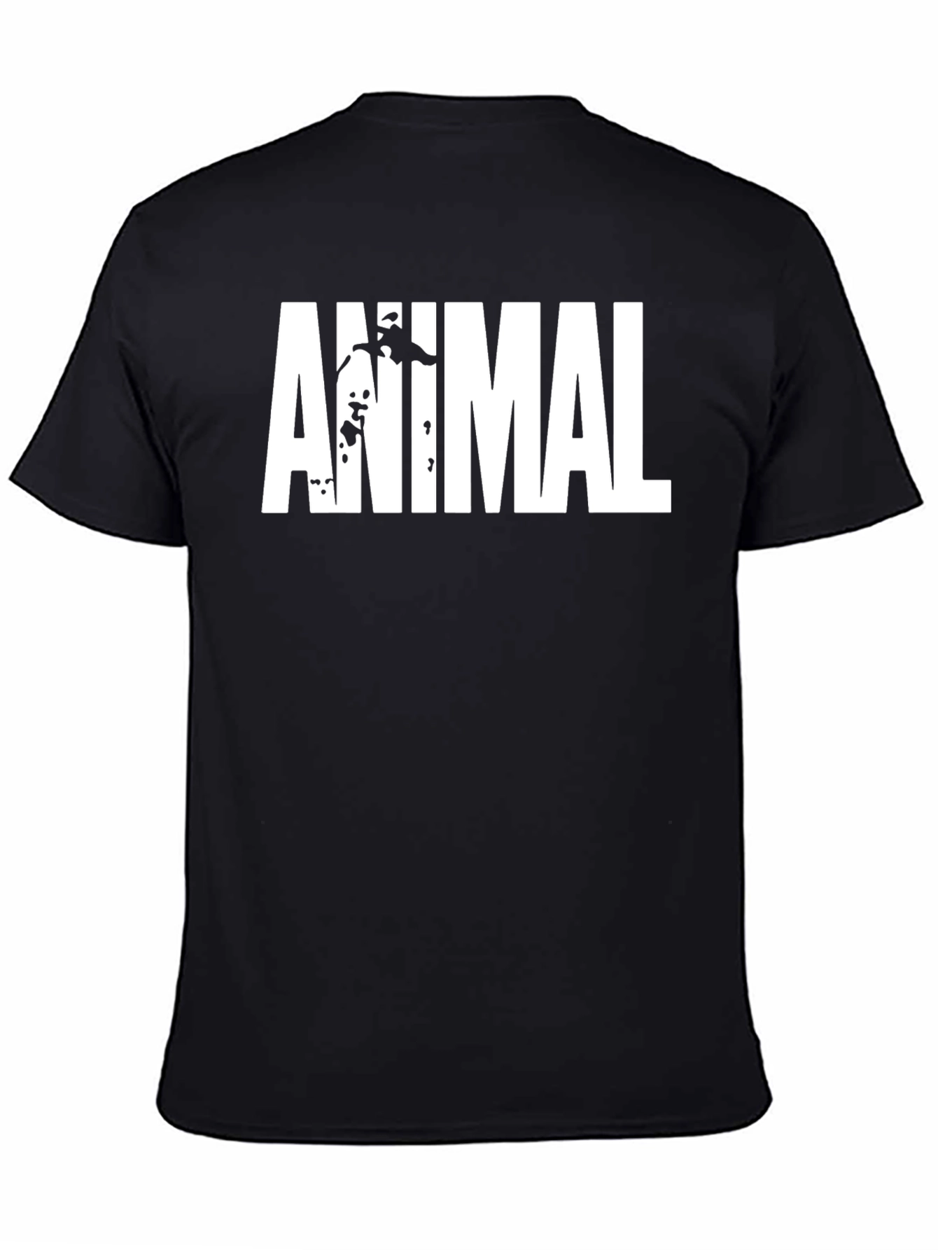 Animal T-Shirt - Black Bold Graphic Tee