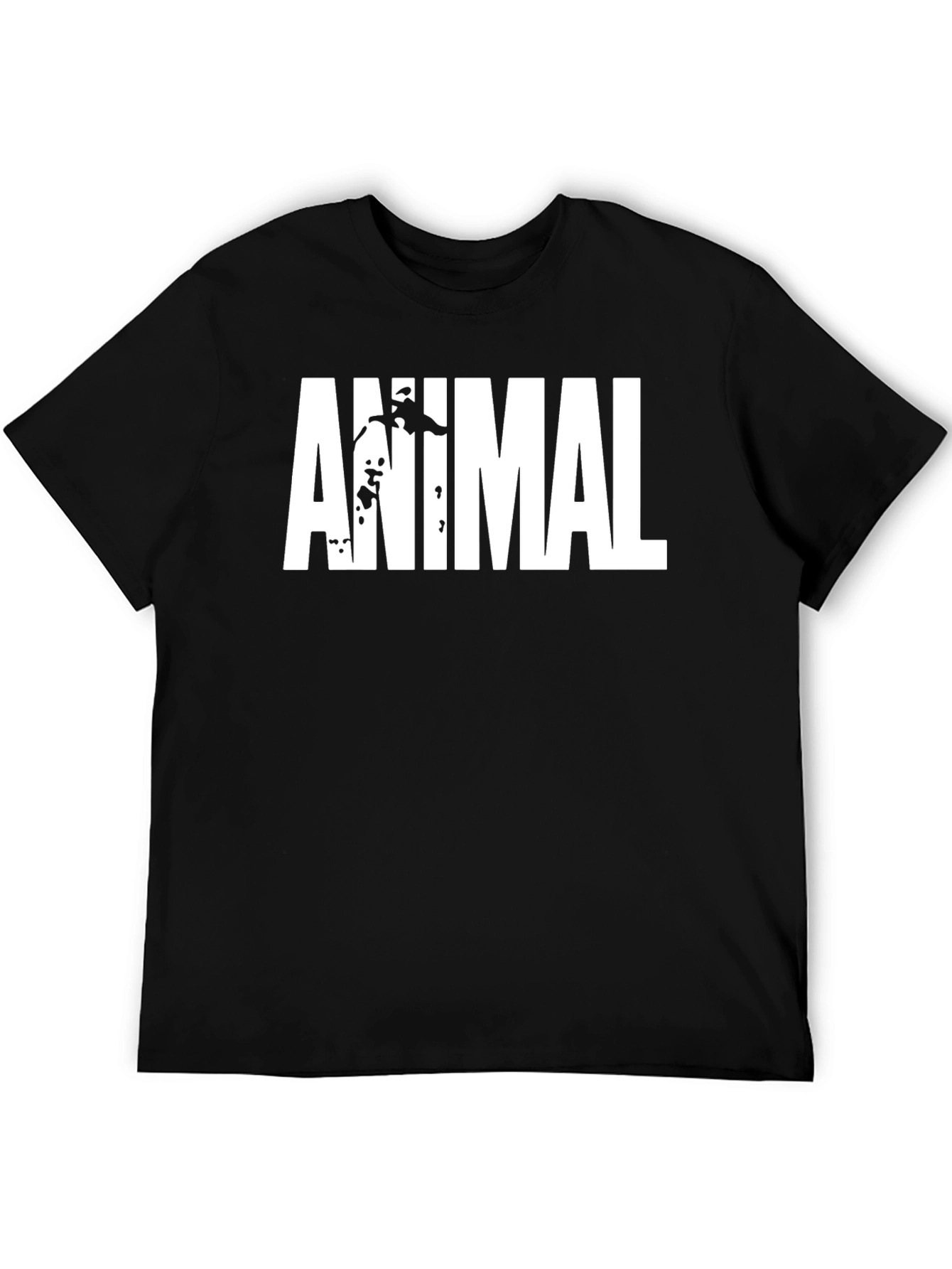 Animal T-Shirt - Black Bold Graphic Tee