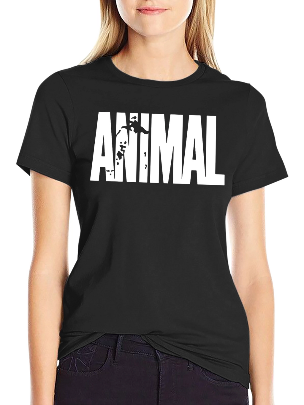 Animal T-Shirt - Black Bold Graphic Tee
