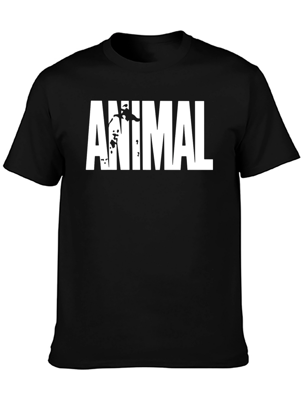Animal T-Shirt - Black Bold Graphic Tee