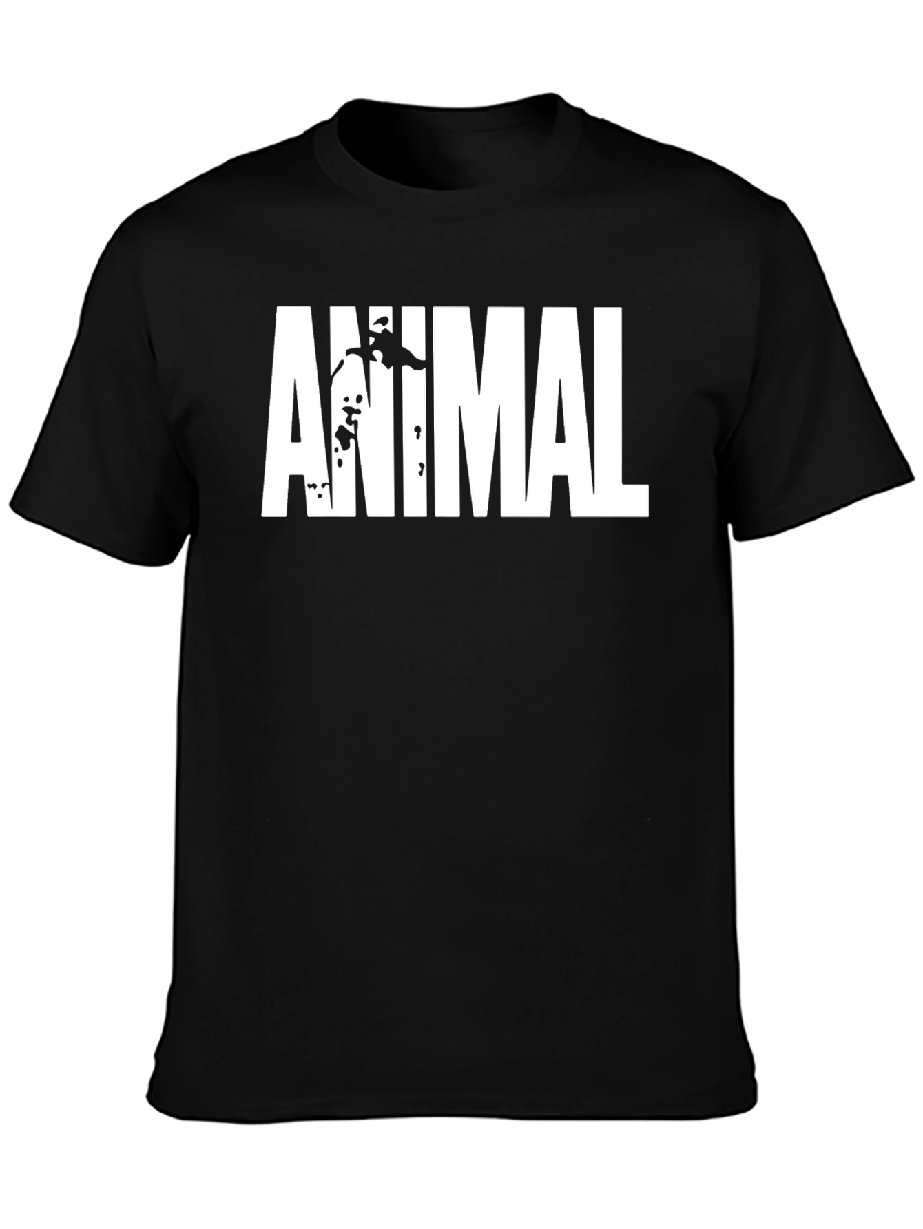 Animal T-Shirt - Black Bold Graphic Tee