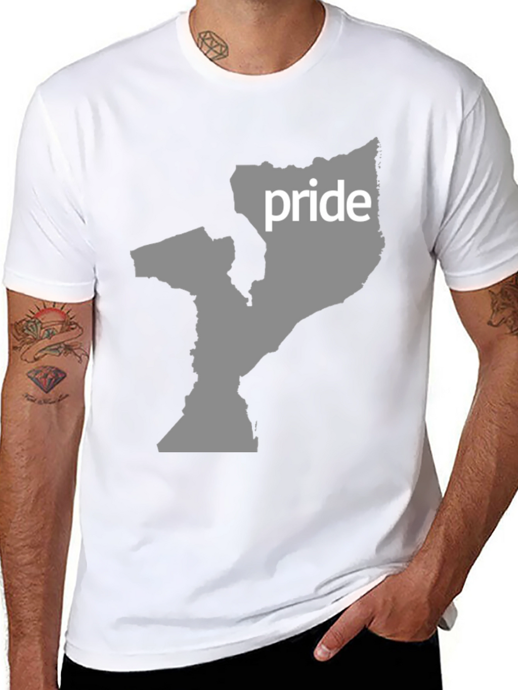 Pride Mozambique Map Graphic T-Shirt