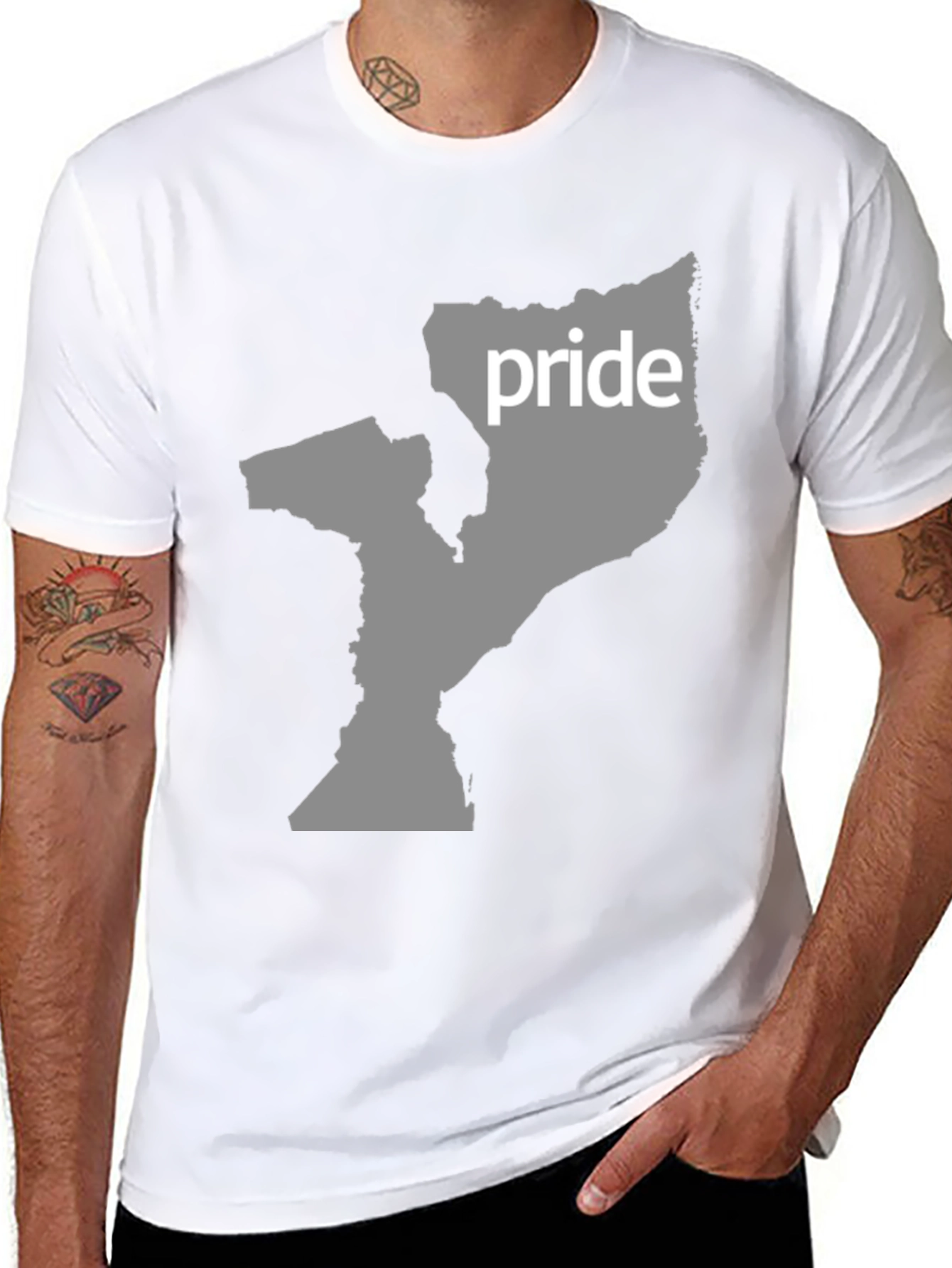 Pride Mozambique Map Graphic T-Shirt