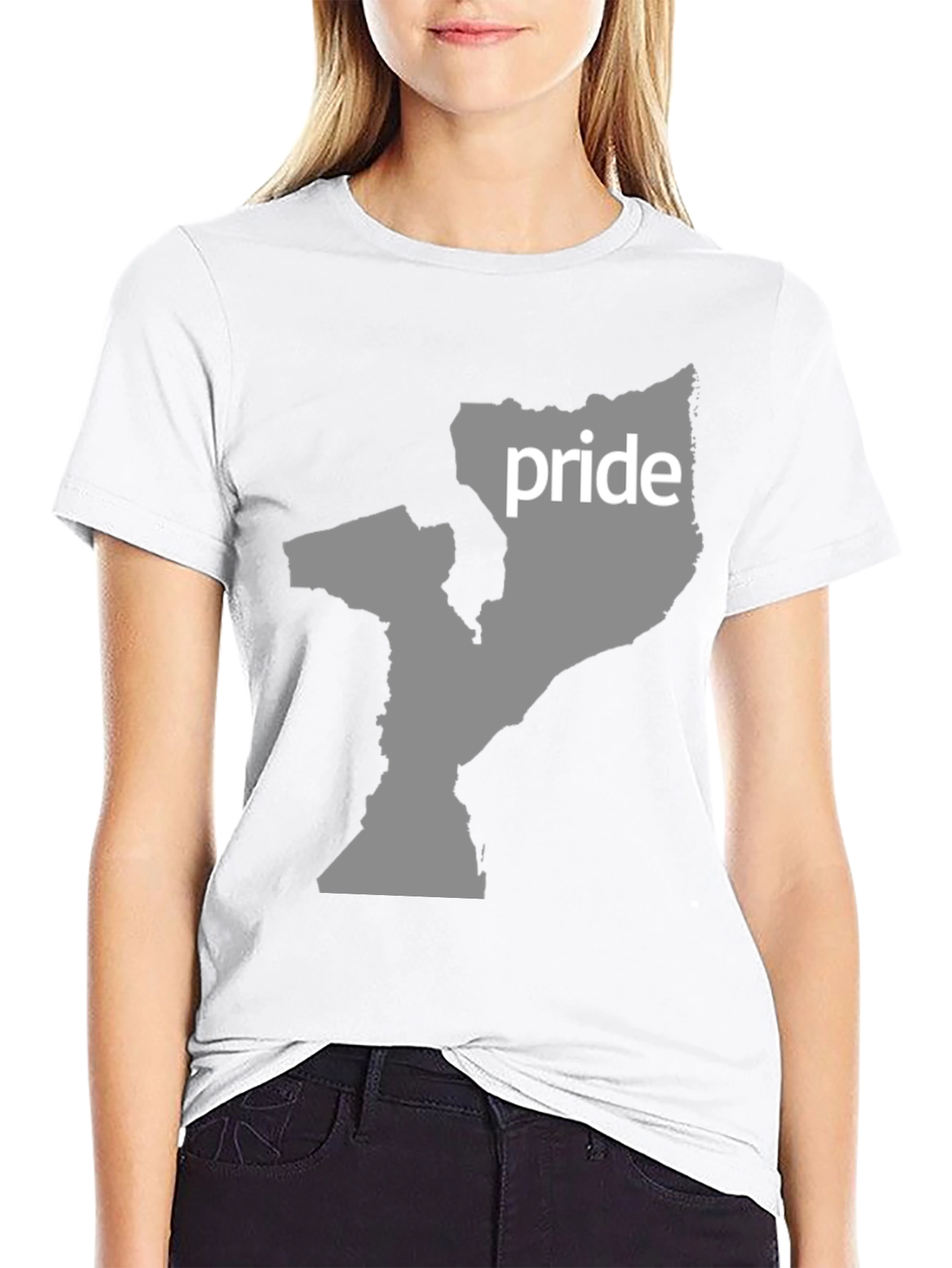 Pride Mozambique Map Graphic T-Shirt