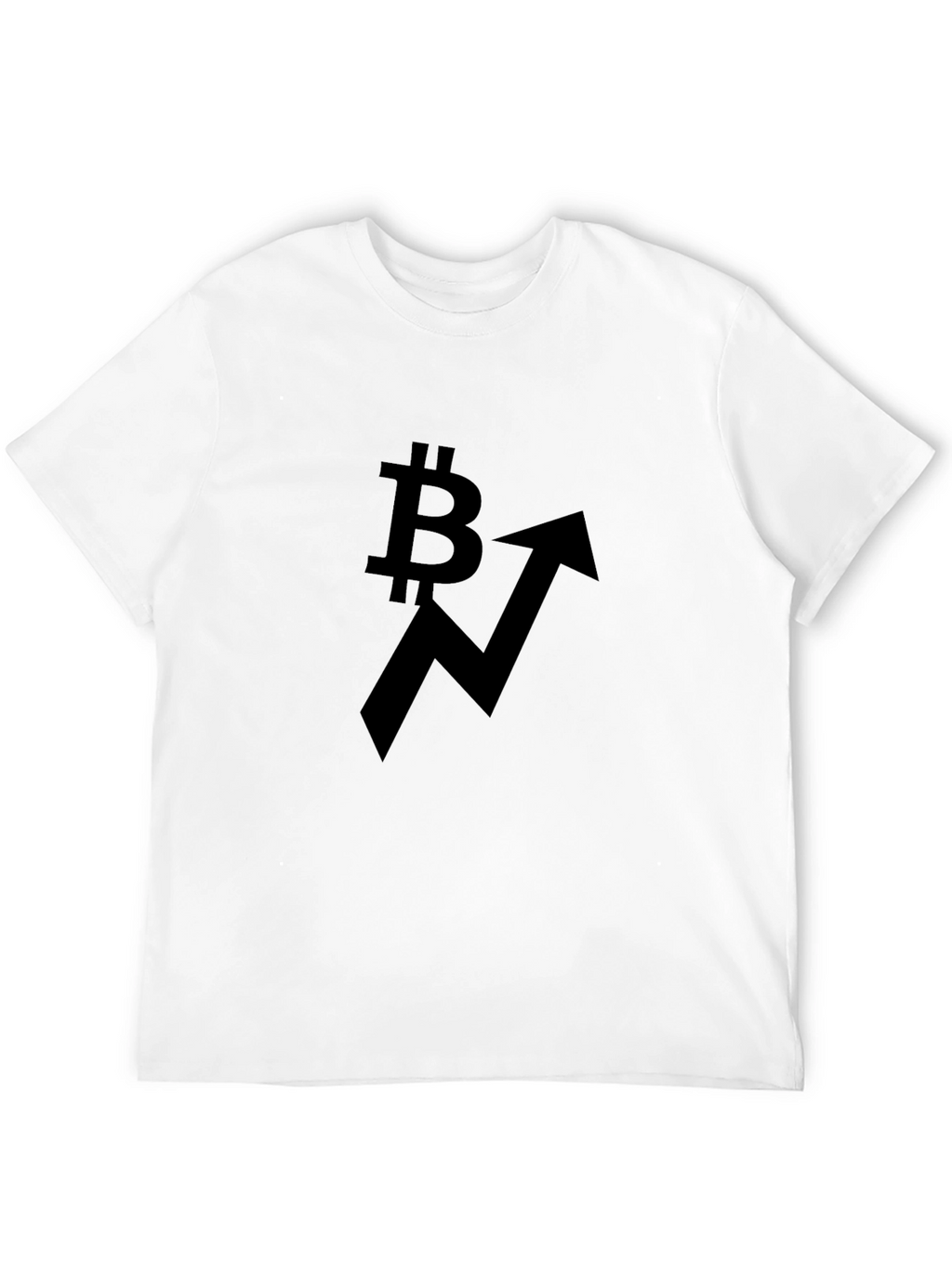 Bitcoin Upward Trend Black T-Shirt