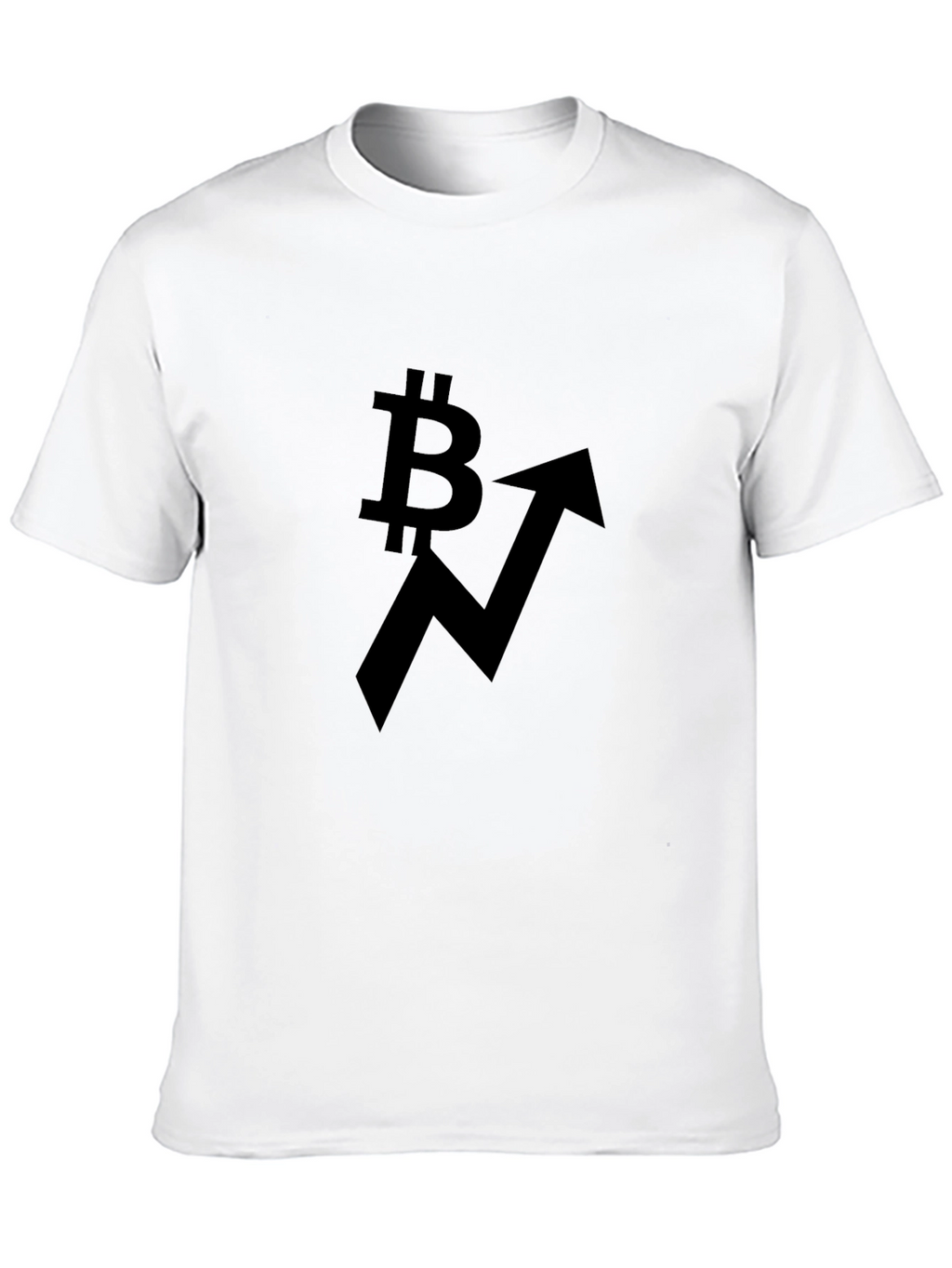 Bitcoin Upward Trend Black T-Shirt
