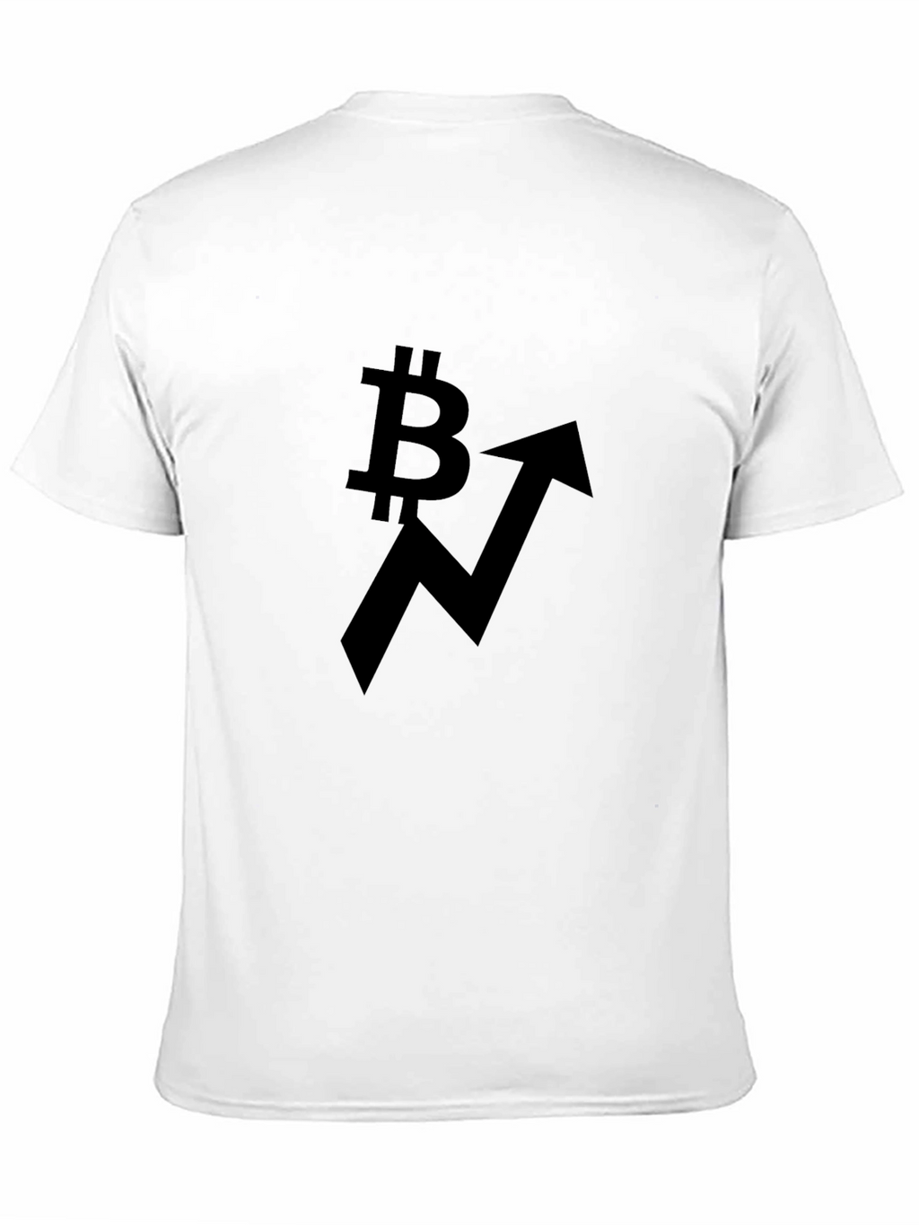 Bitcoin Upward Trend Black T-Shirt