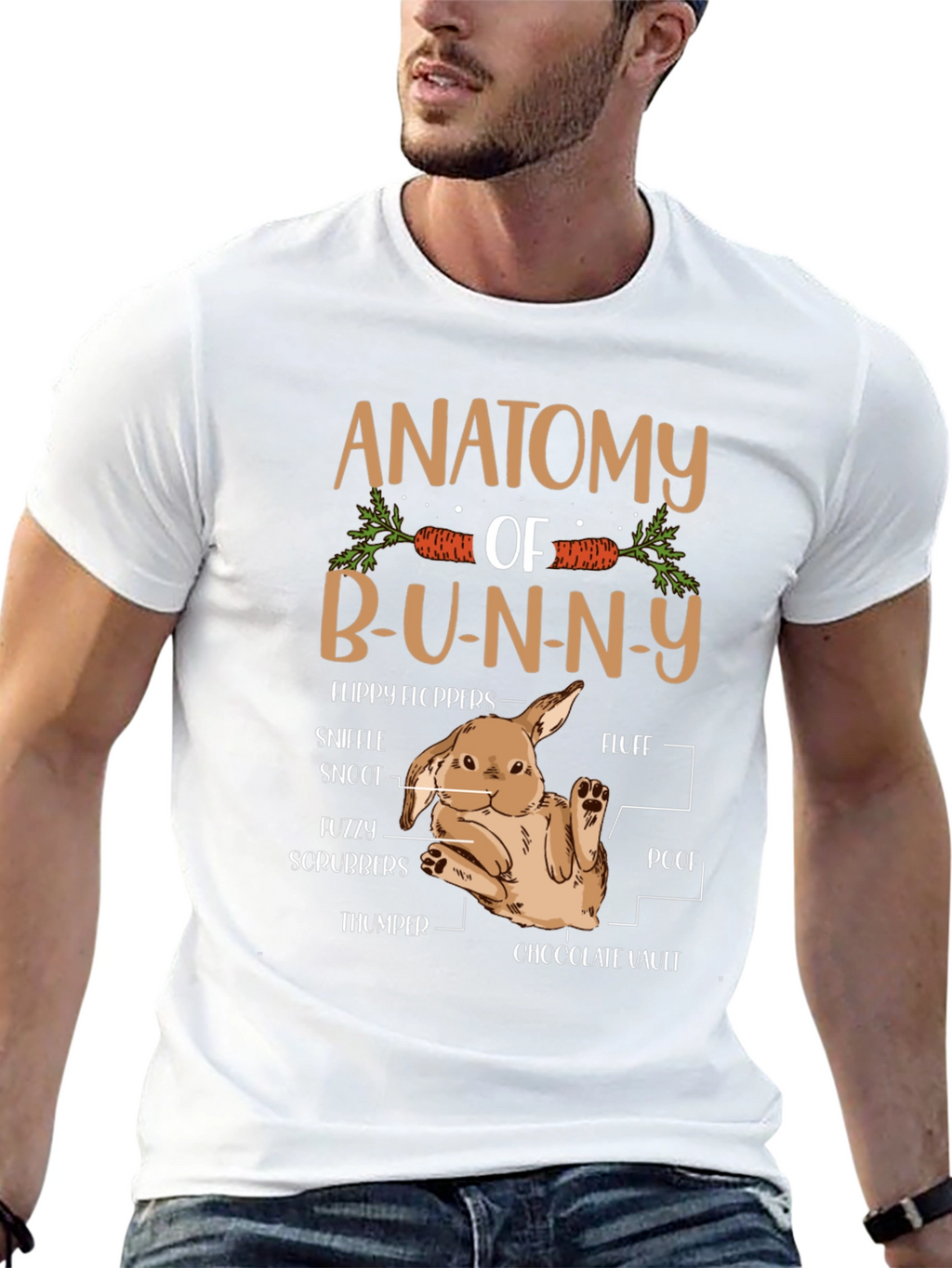 Anatomy of a Bunny T-Shirt - Easter