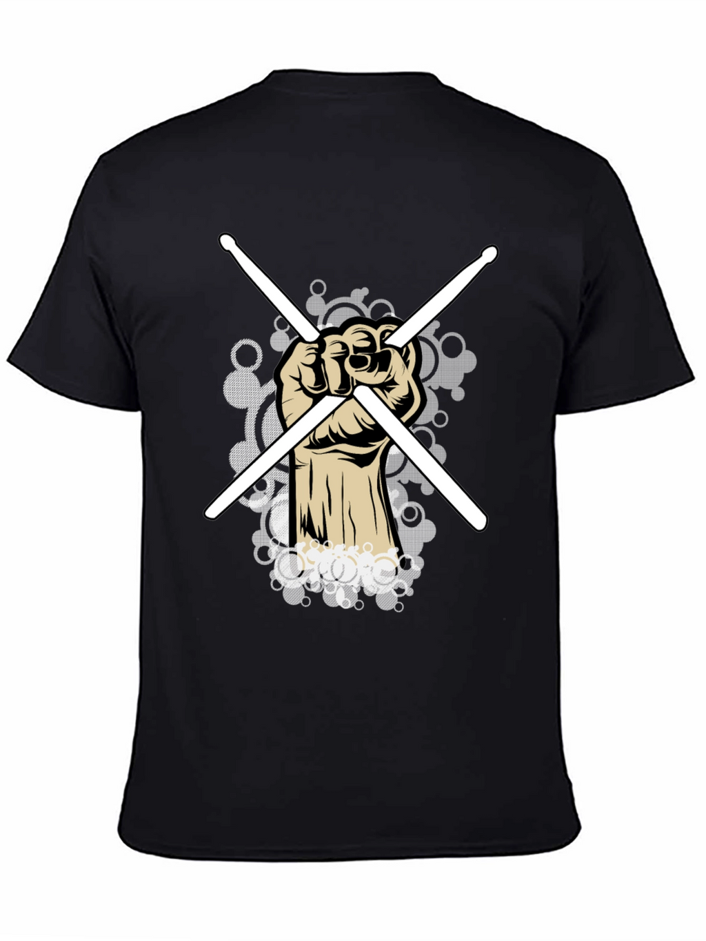 Drummer Fist T-Shirt - Rock and Roll Style