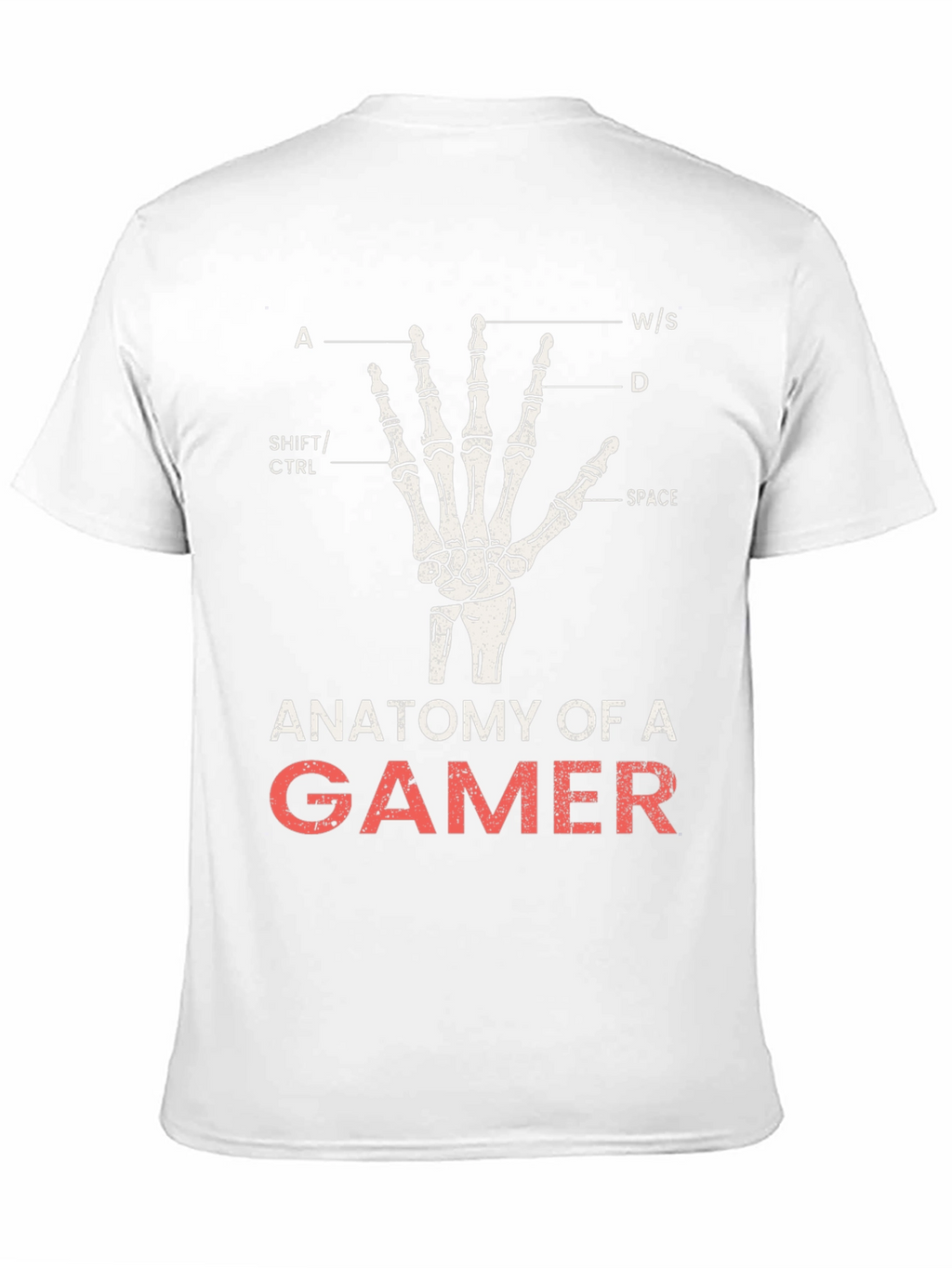 Anatomy of a Gamer Black T-Shirt