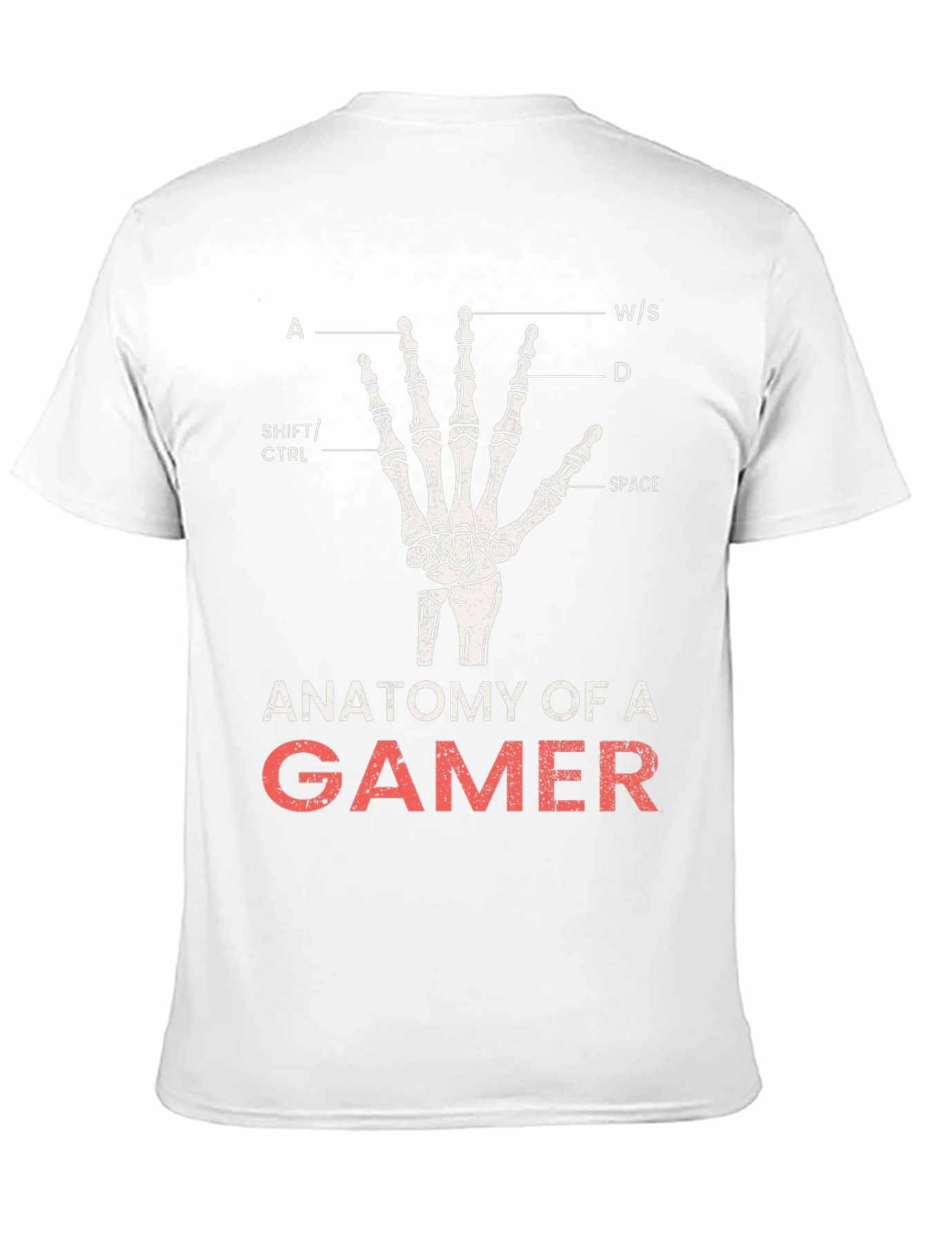 Anatomy of a Gamer Black T-Shirt