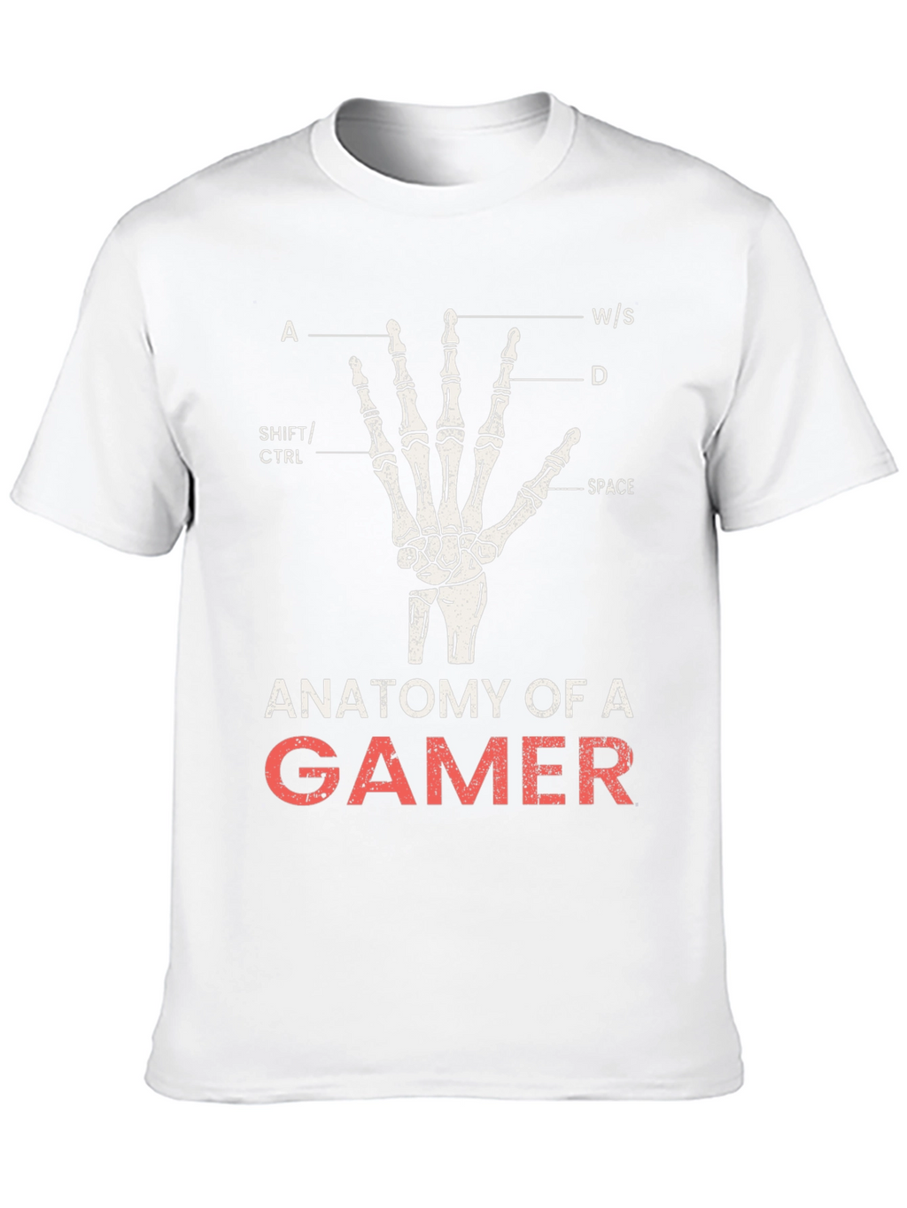 Anatomy of a Gamer Black T-Shirt