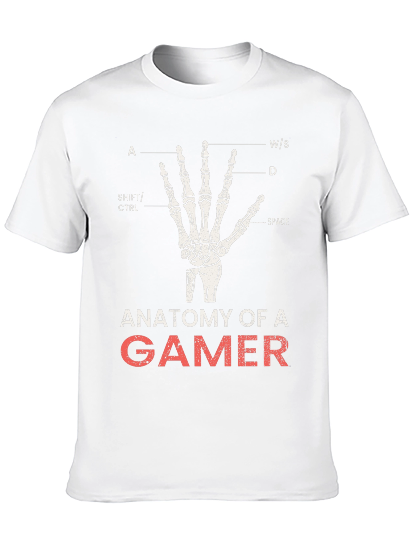 Anatomy of a Gamer Black T-Shirt