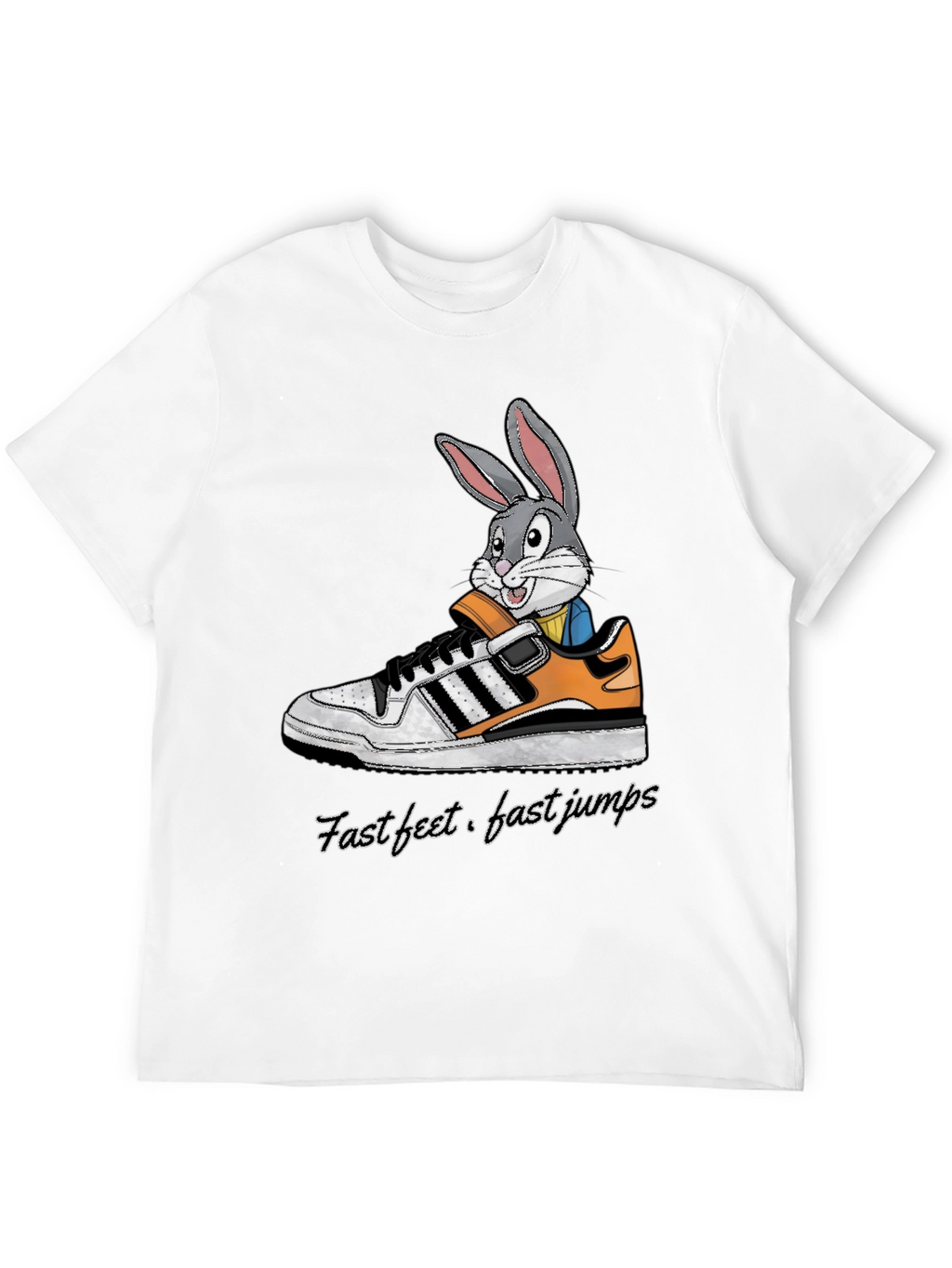 Cartoon Bunny in Sneaker T-Shirt