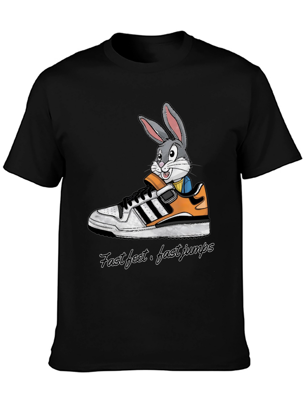 Cartoon Bunny in Sneaker T-Shirt