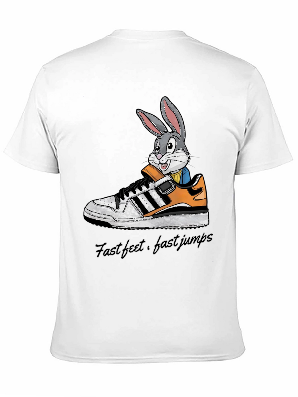 Cartoon Bunny in Sneaker T-Shirt