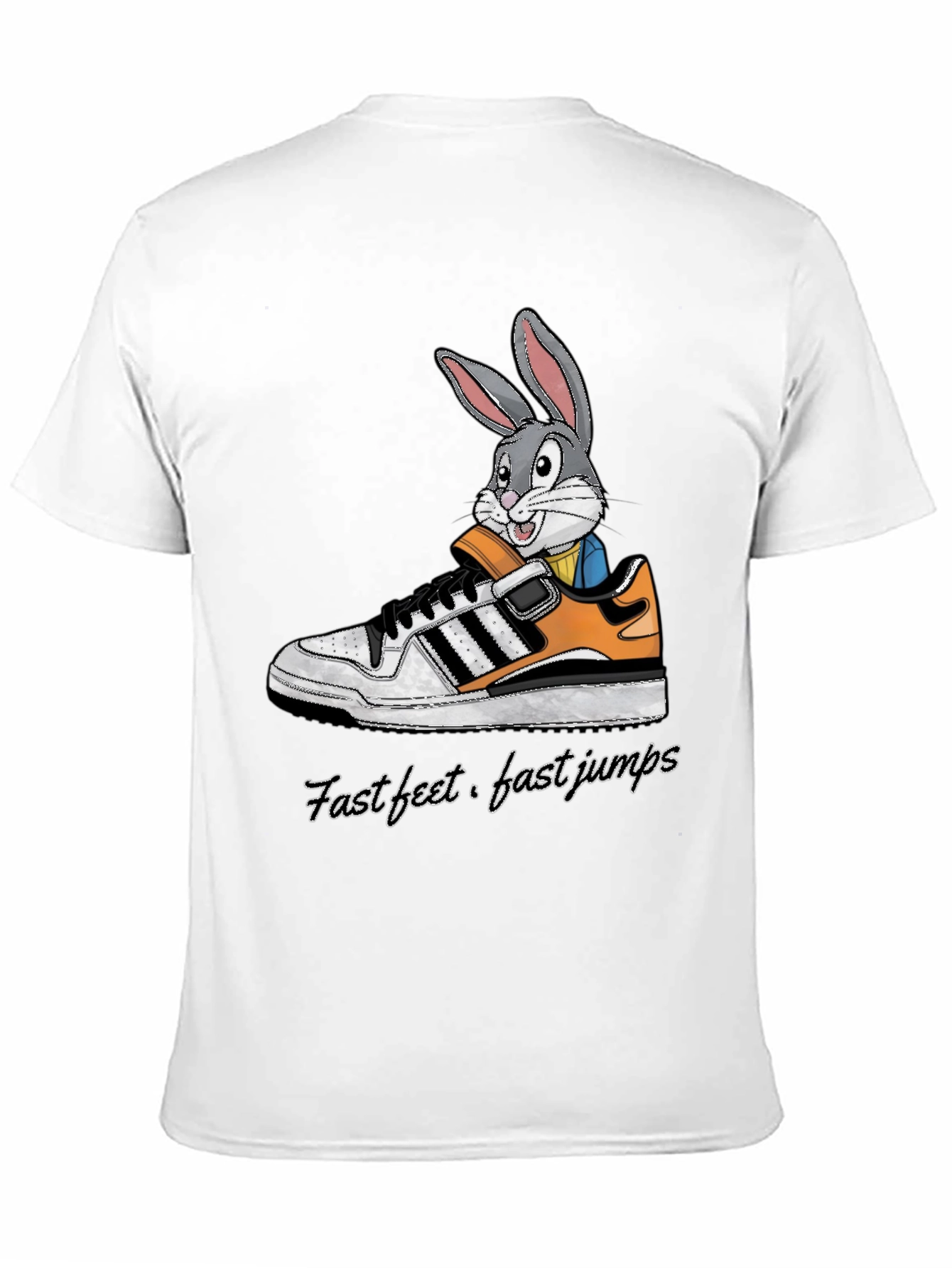 Cartoon Bunny in Sneaker T-Shirt
