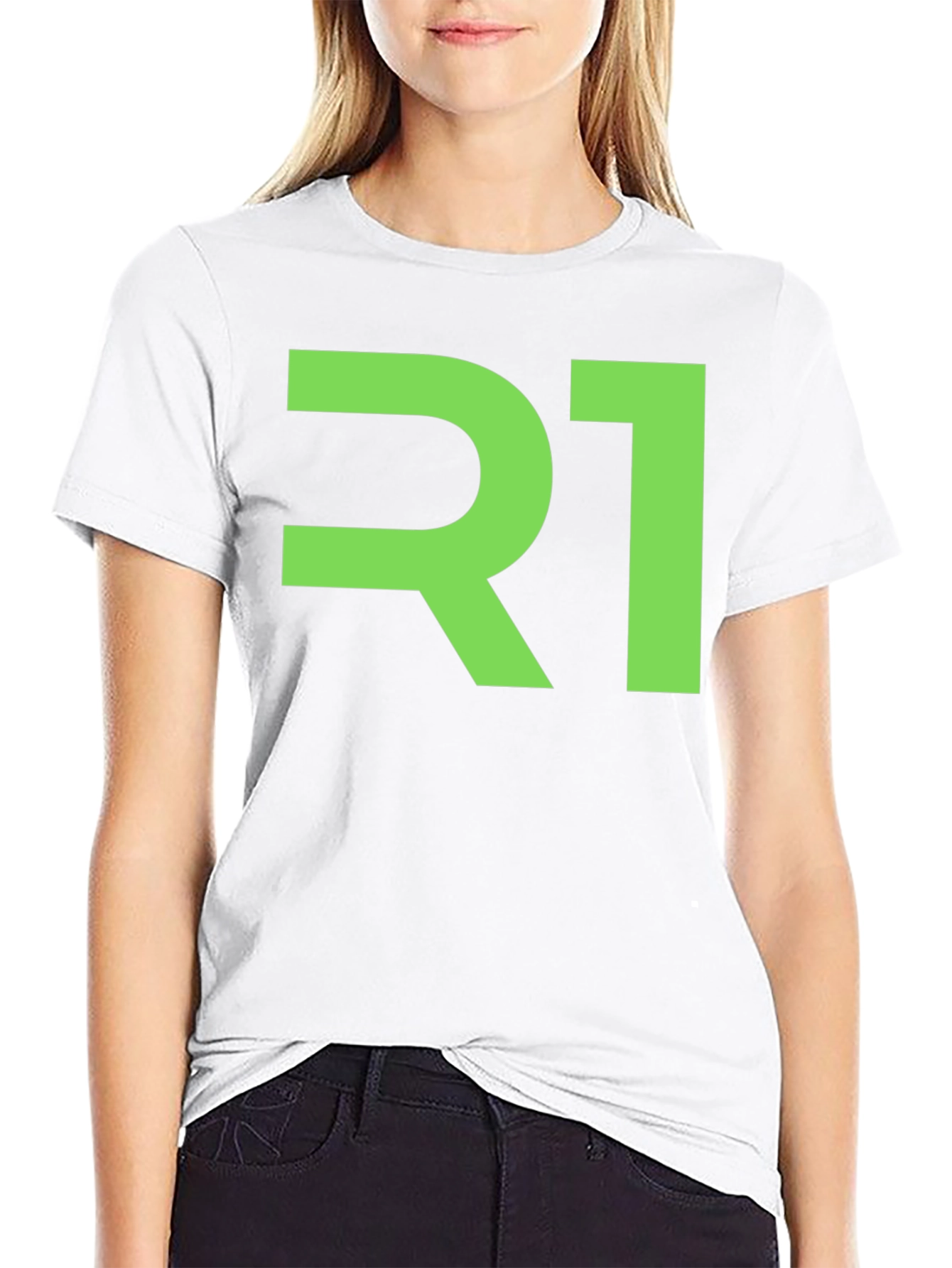 R1 Graphic Tee - Black Cotton Blend