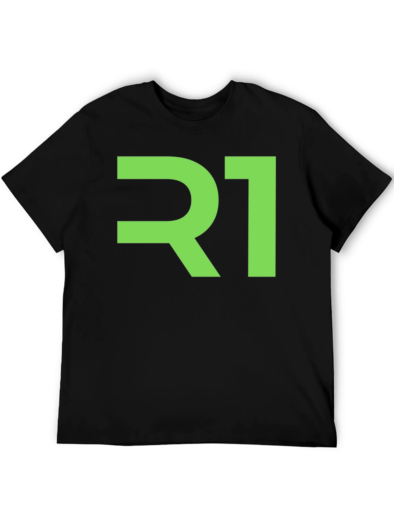 R1 Graphic Tee - Black Cotton Blend