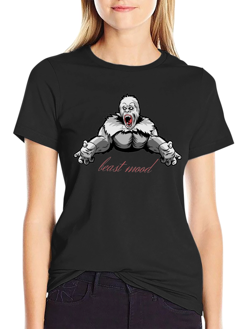 Beast Mode Gorilla Graphic T-Shirt