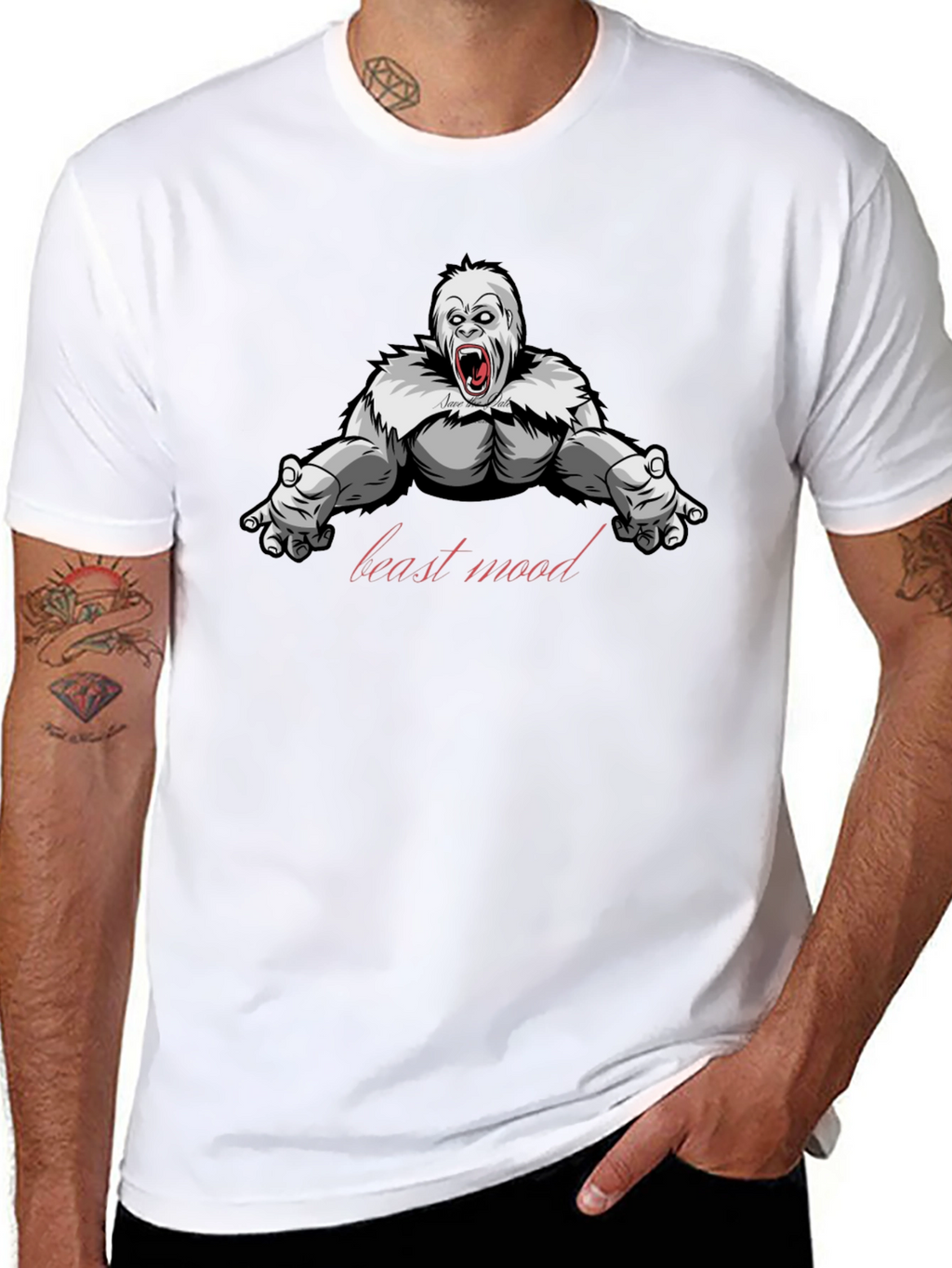 Beast Mode Gorilla Graphic T-Shirt