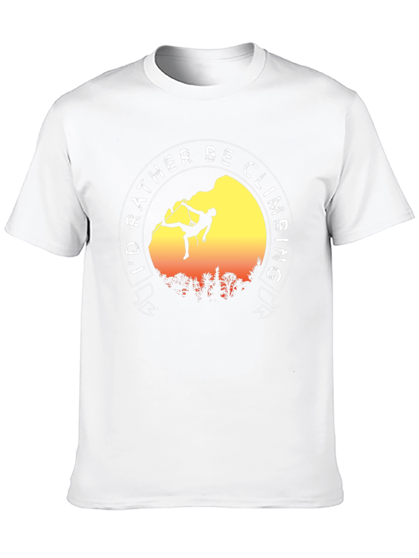 Id Rather Be Climbing Black T-Shirt