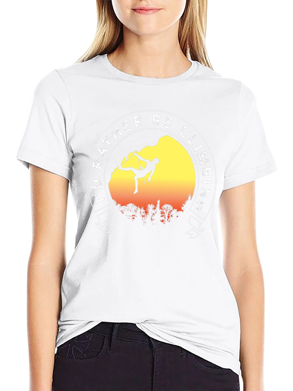 Id Rather Be Climbing Black T-Shirt