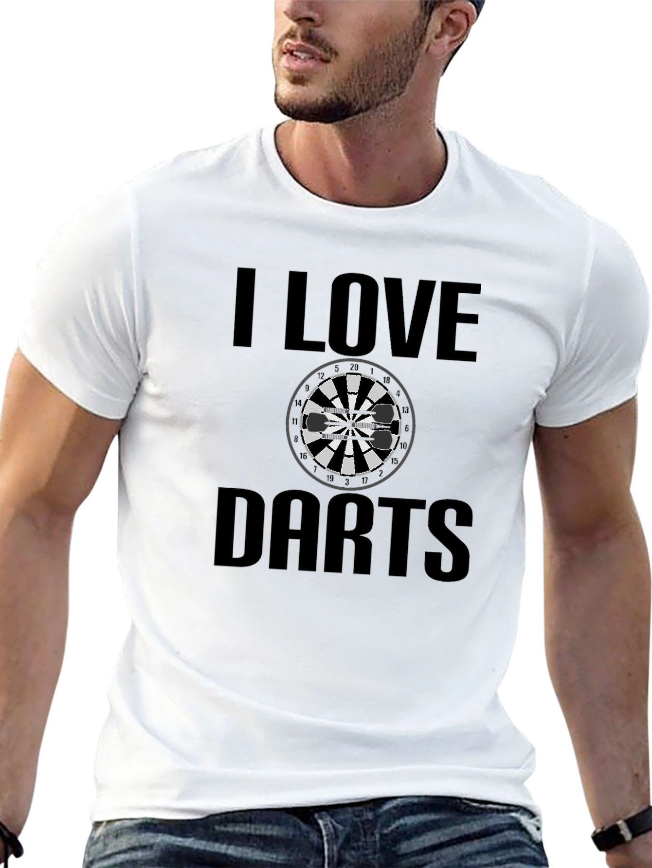 I Love Darts Graphic T-Shirt