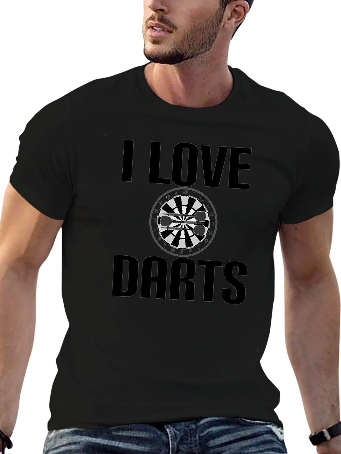 I Love Darts Graphic T-Shirt