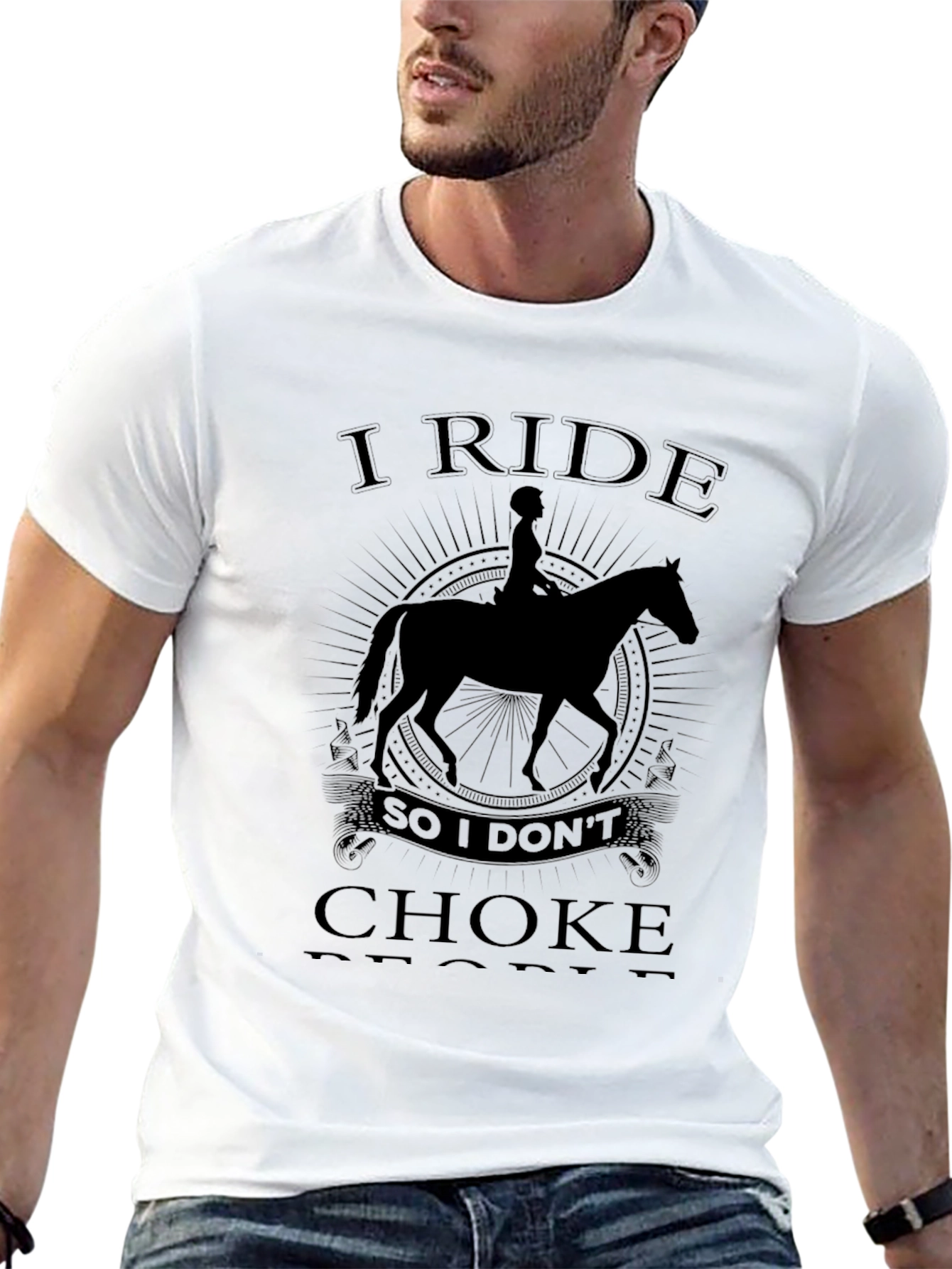 I Ride So I Dont Choke People Graphic T-Shirt