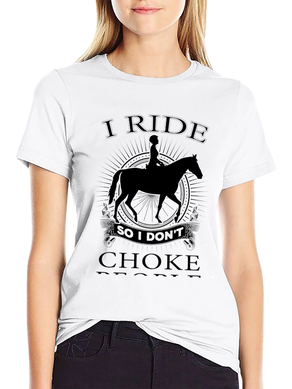 I Ride So I Dont Choke People Graphic T-Shirt