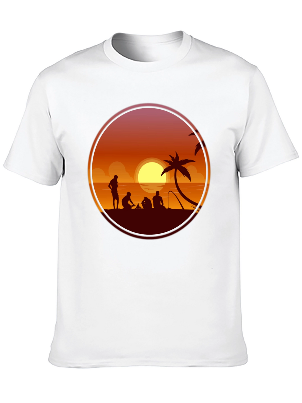 Sunset Beach Silhouette T-Shirt