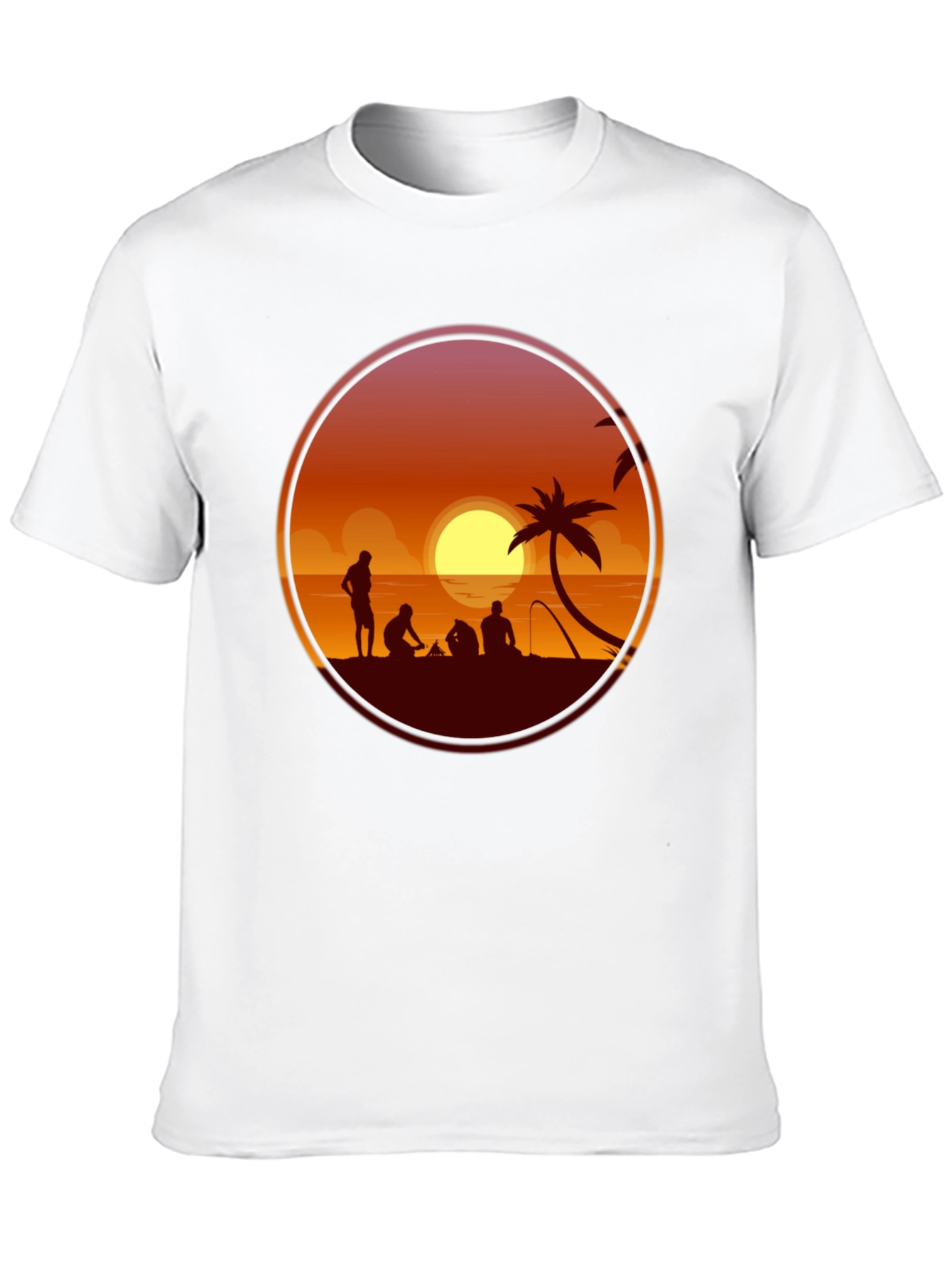 Sunset Beach Silhouette T-Shirt