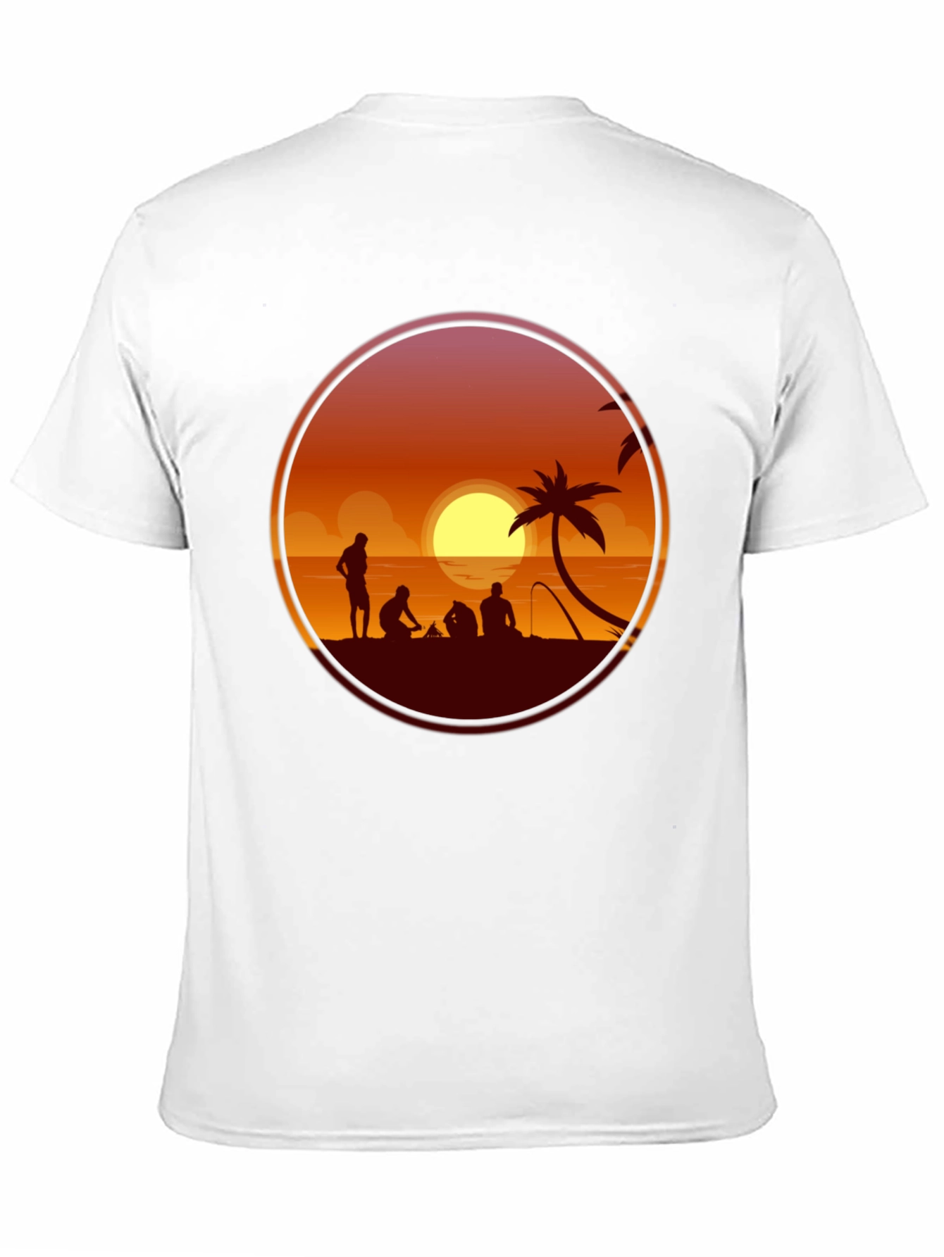 Sunset Beach Silhouette T-Shirt
