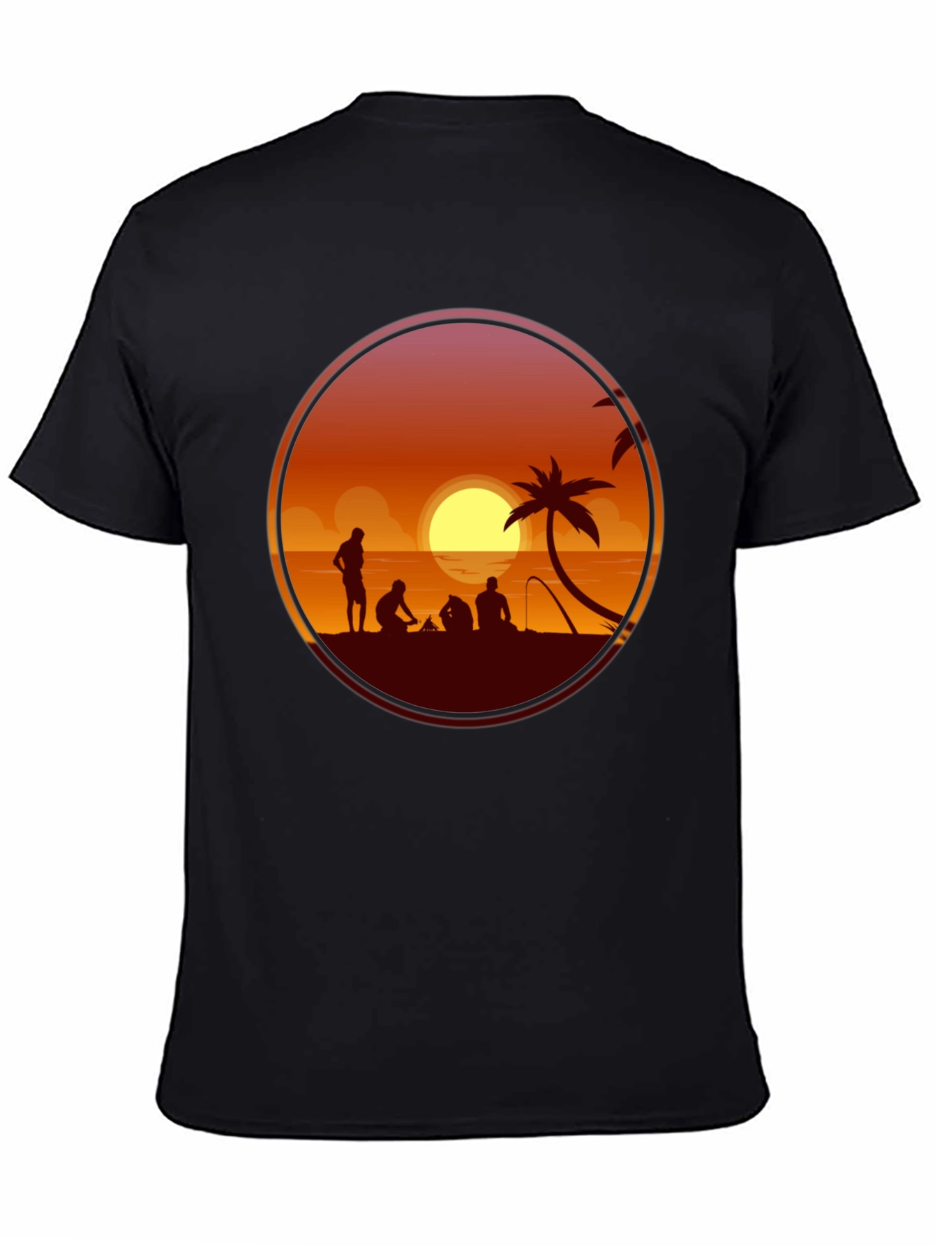 Sunset Beach Silhouette T-Shirt
