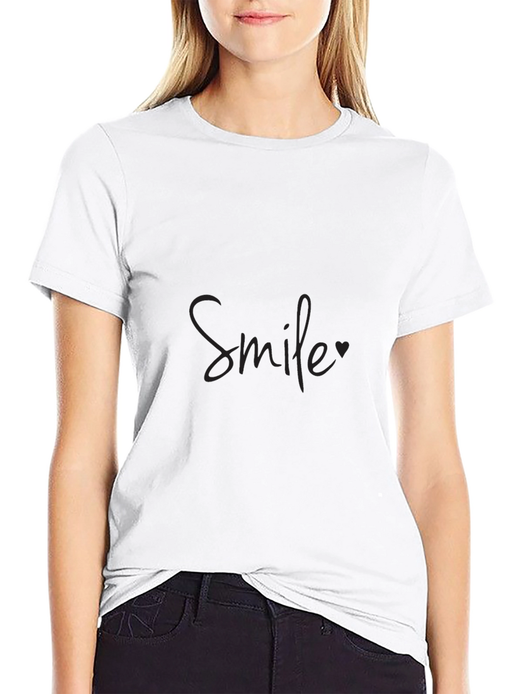 Smile Graphic Black T-Shirt