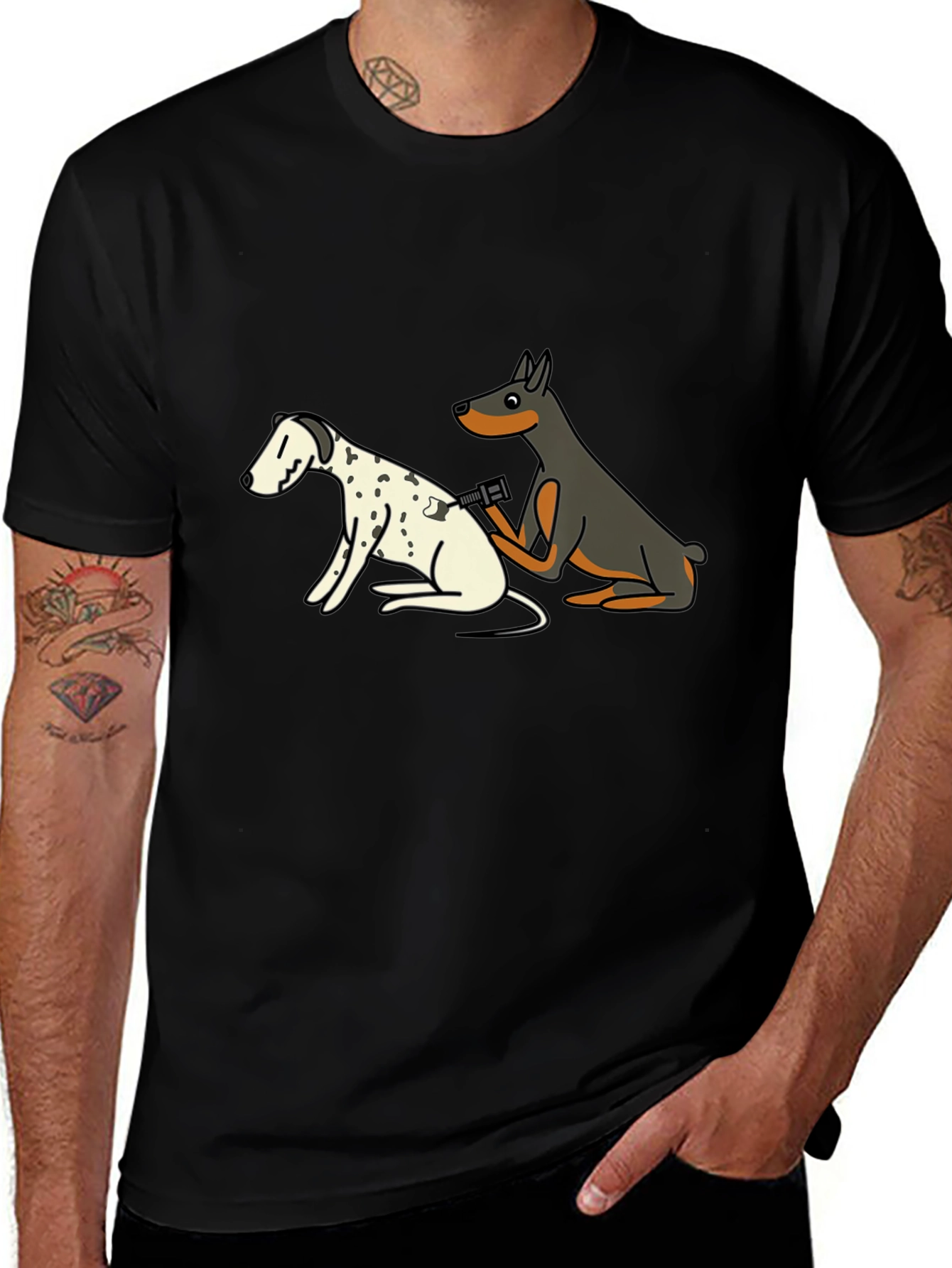 Dog Tattoo Artist Graphic T-Shirt