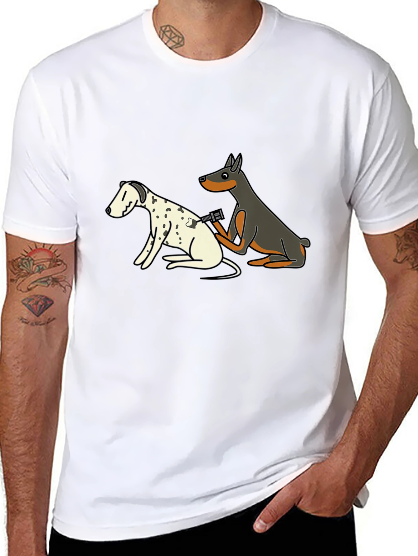 Dog Tattoo Artist Graphic T-Shirt