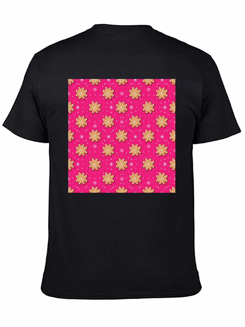 Pink Gingerbread Pattern T-Shirt