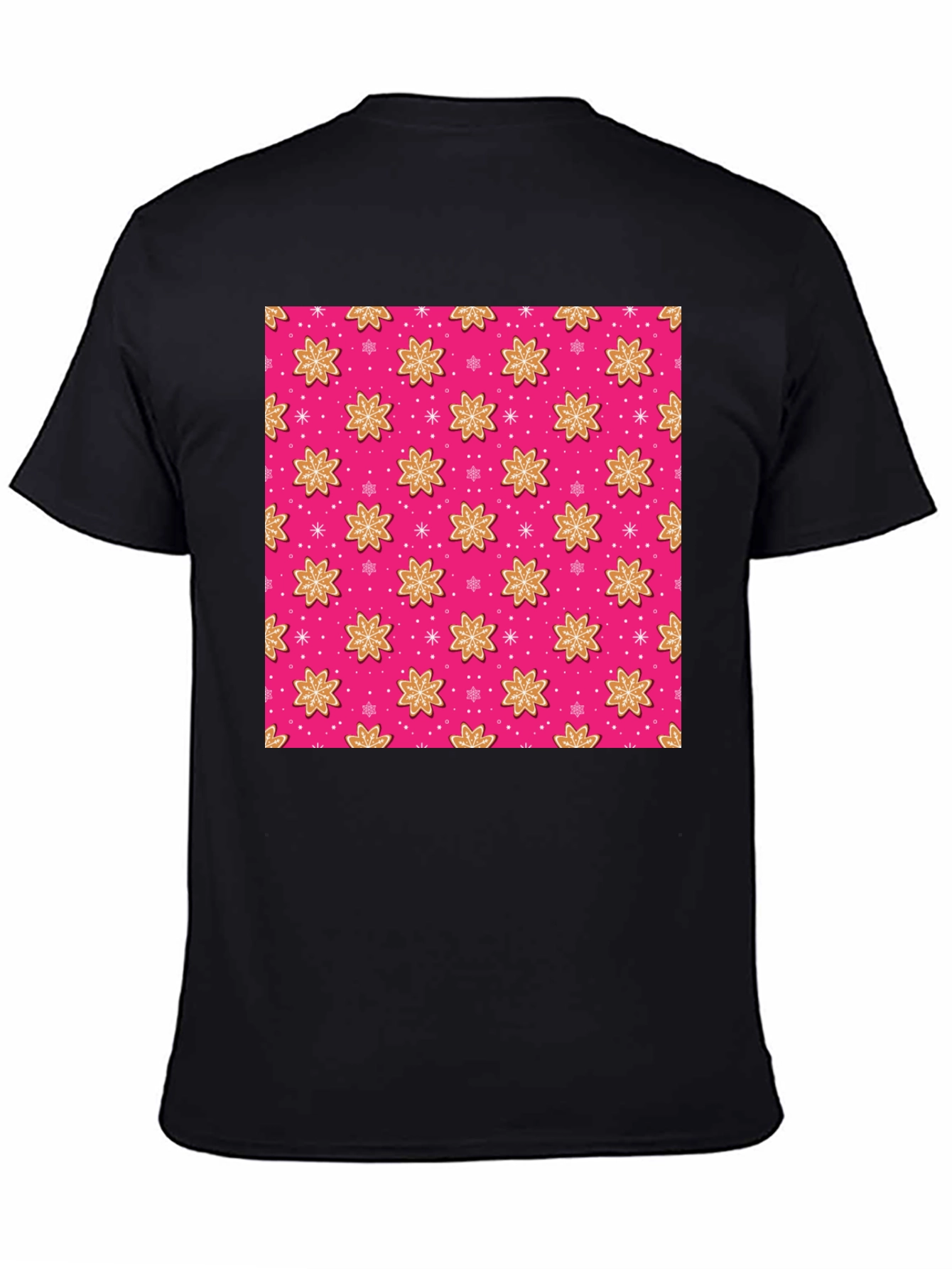 Pink Gingerbread Pattern T-Shirt