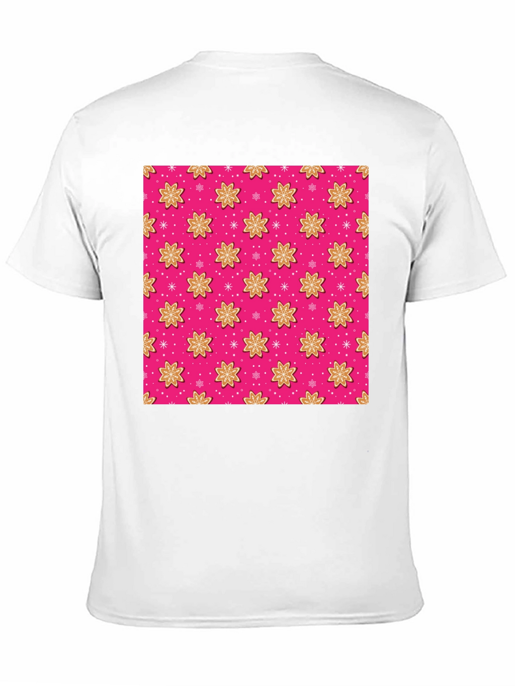 Pink Gingerbread Pattern T-Shirt