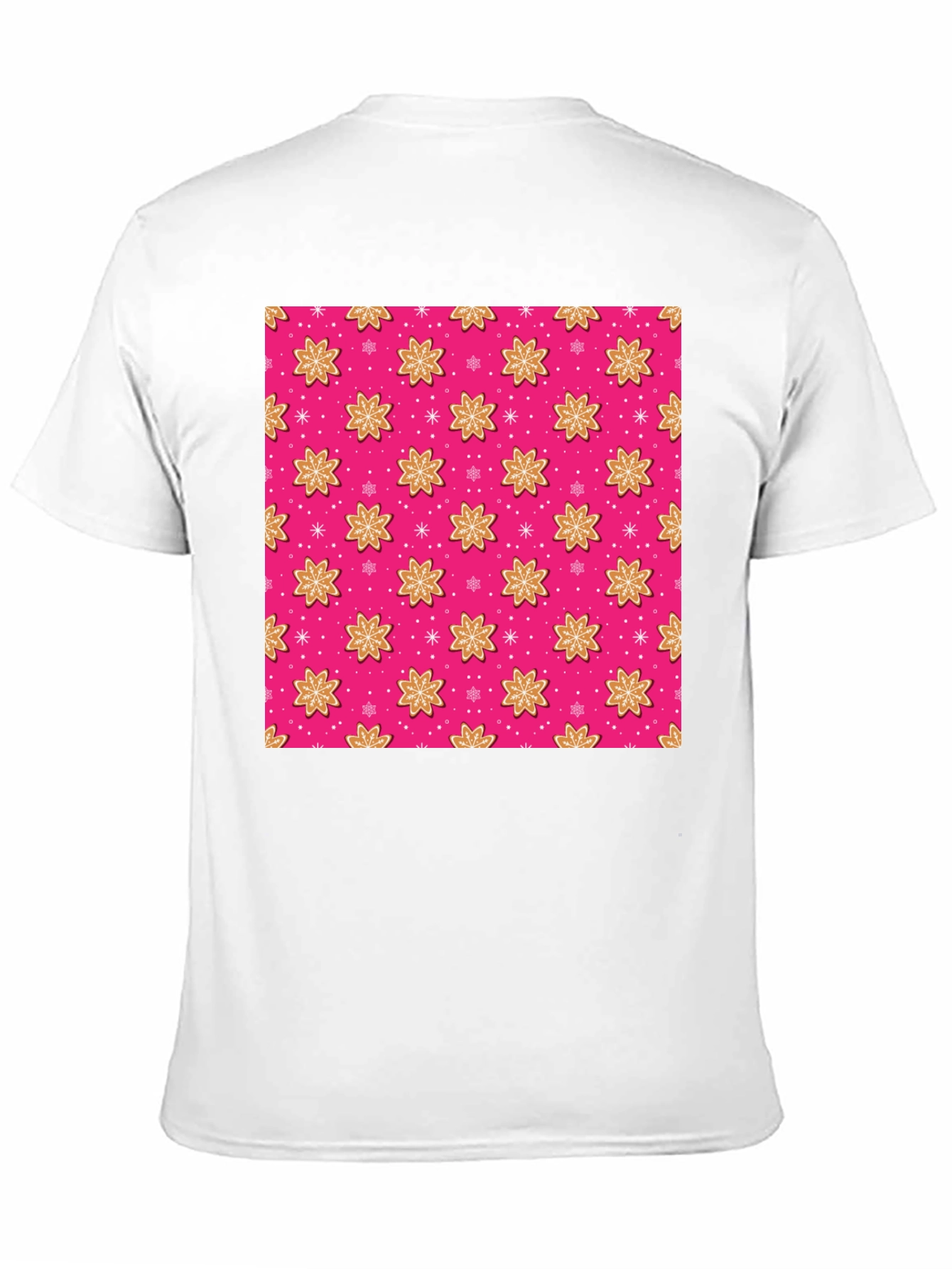 Pink Gingerbread Pattern T-Shirt